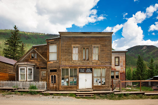 Old West Ghost Town Photography Decor, Historic St Elmo Colorado Photo, Rustic Style, Cowboy Western Wall Art, Wrapped Canvas Print