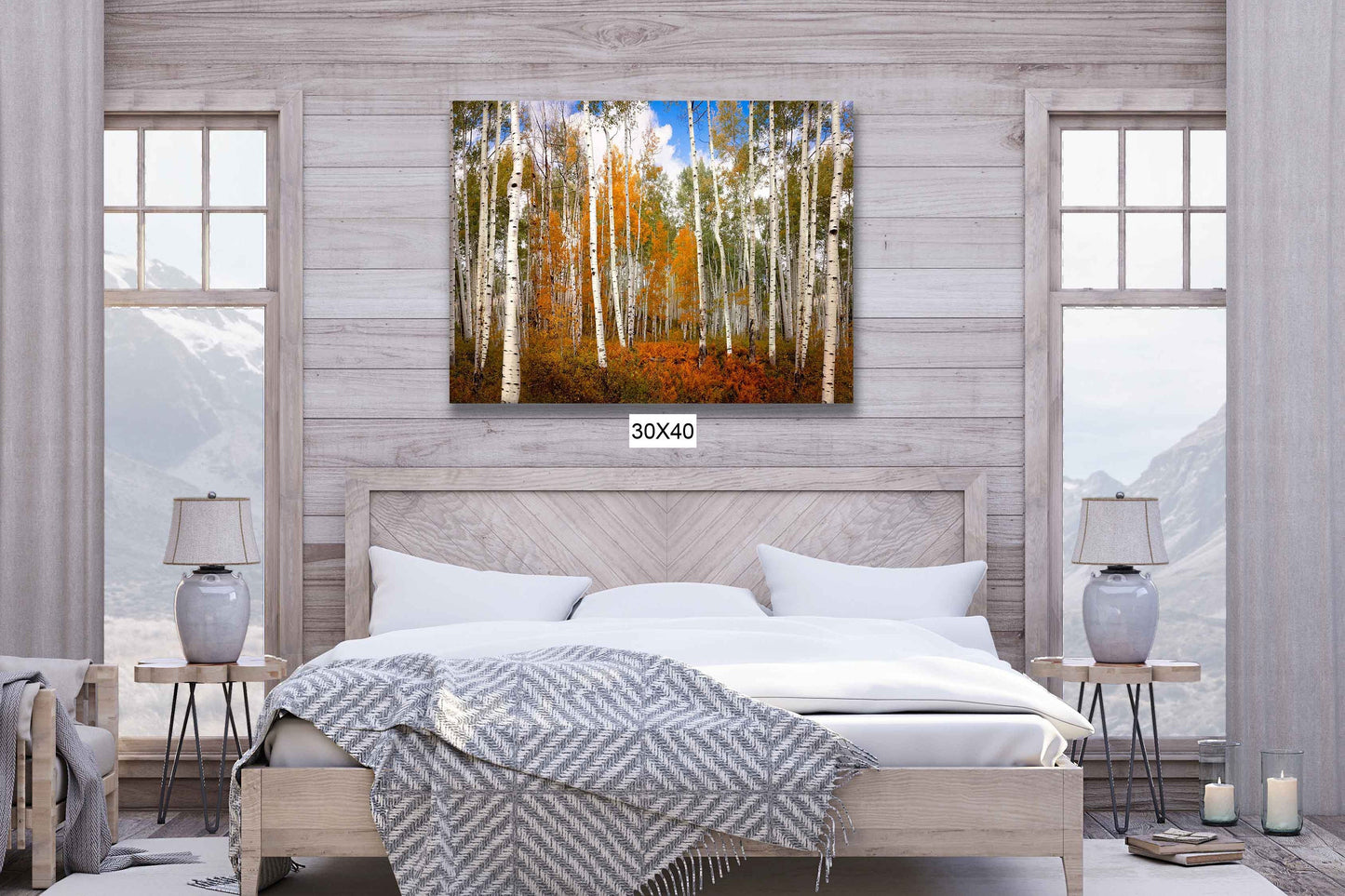 Autumn Aspen Trees Photo Print, Crested Butte Colorado Landscape, Fall Foliage Canvas, Beautiful Forest, San Juan Rocky Mountain Photography