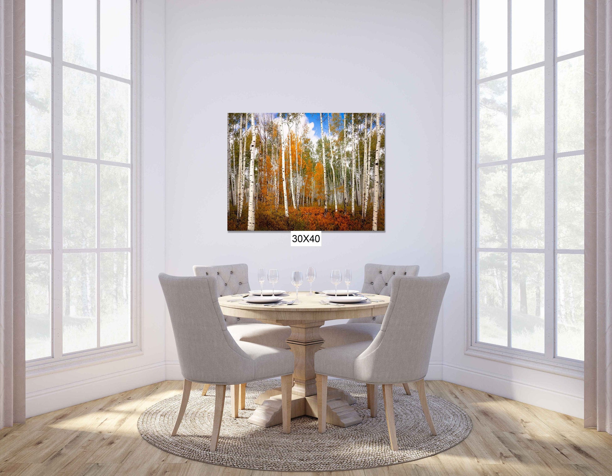 Autumn Aspen Trees Photo Print, Crested Butte Colorado Landscape, Fall Foliage Canvas, Beautiful Forest, San Juan Rocky Mountain Photography