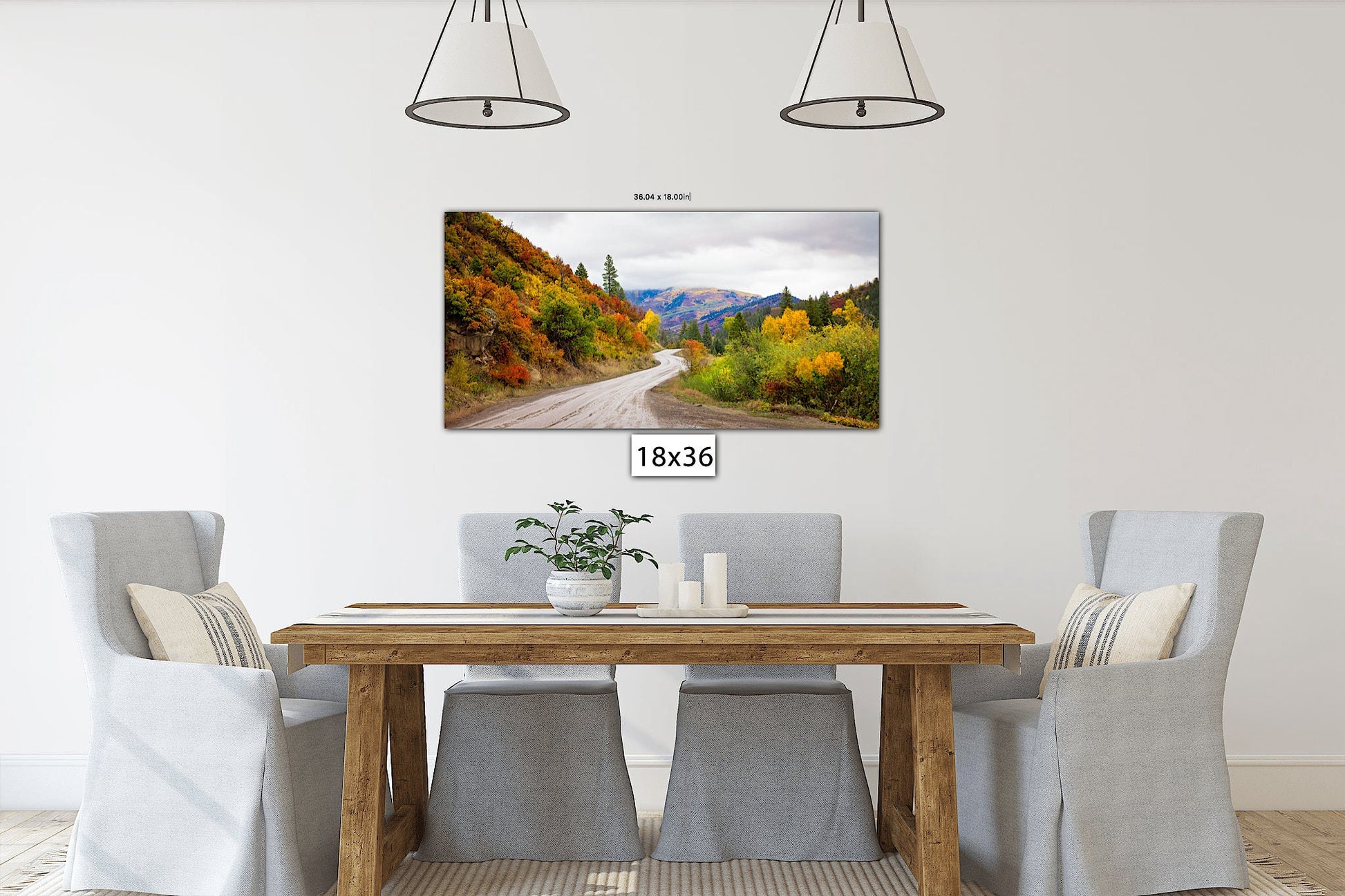 Panoramic Colorado Autumn Landscape Photo Print, Rocky Mountain Aspen Trees, Large Canvas Wall Art, Beautiful Scenery, San Juan Mountains