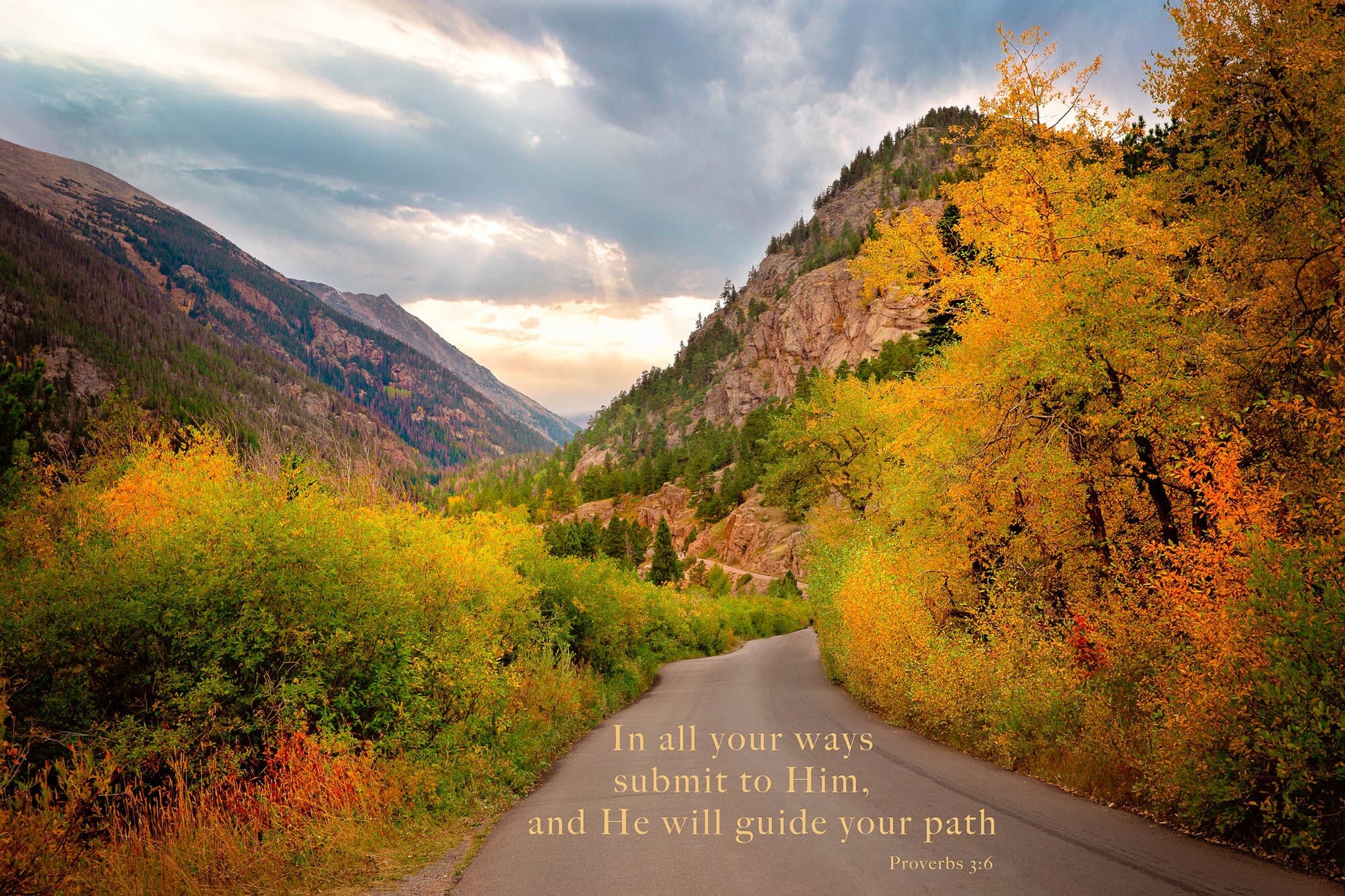 Proverbs 3:6 Christian Inspirational Wall Art, Rocky Mountain National Park, Bible Verse Photo, Colorado Landscape Photography