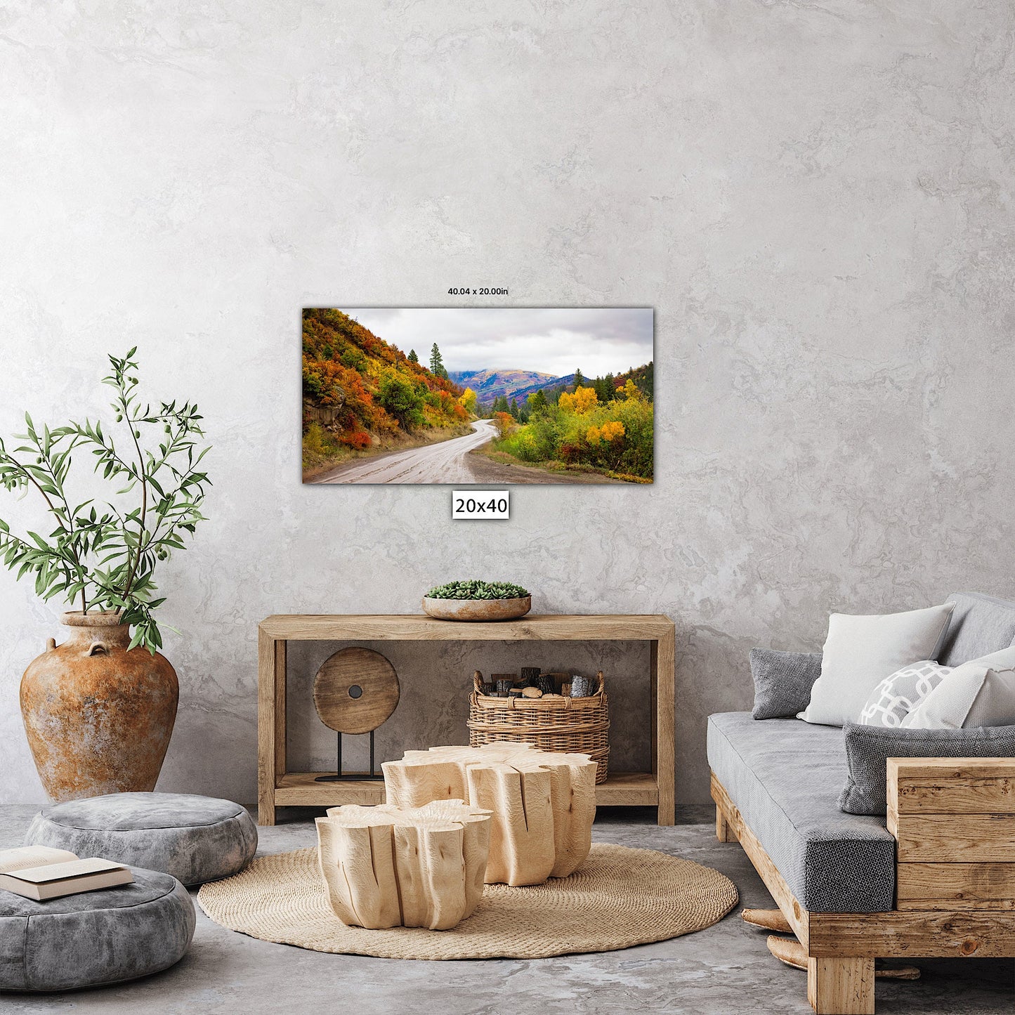 Panoramic Colorado Autumn Landscape Photo Print, Rocky Mountain Aspen Trees, Large Canvas Wall Art, Beautiful Scenery, San Juan Mountains