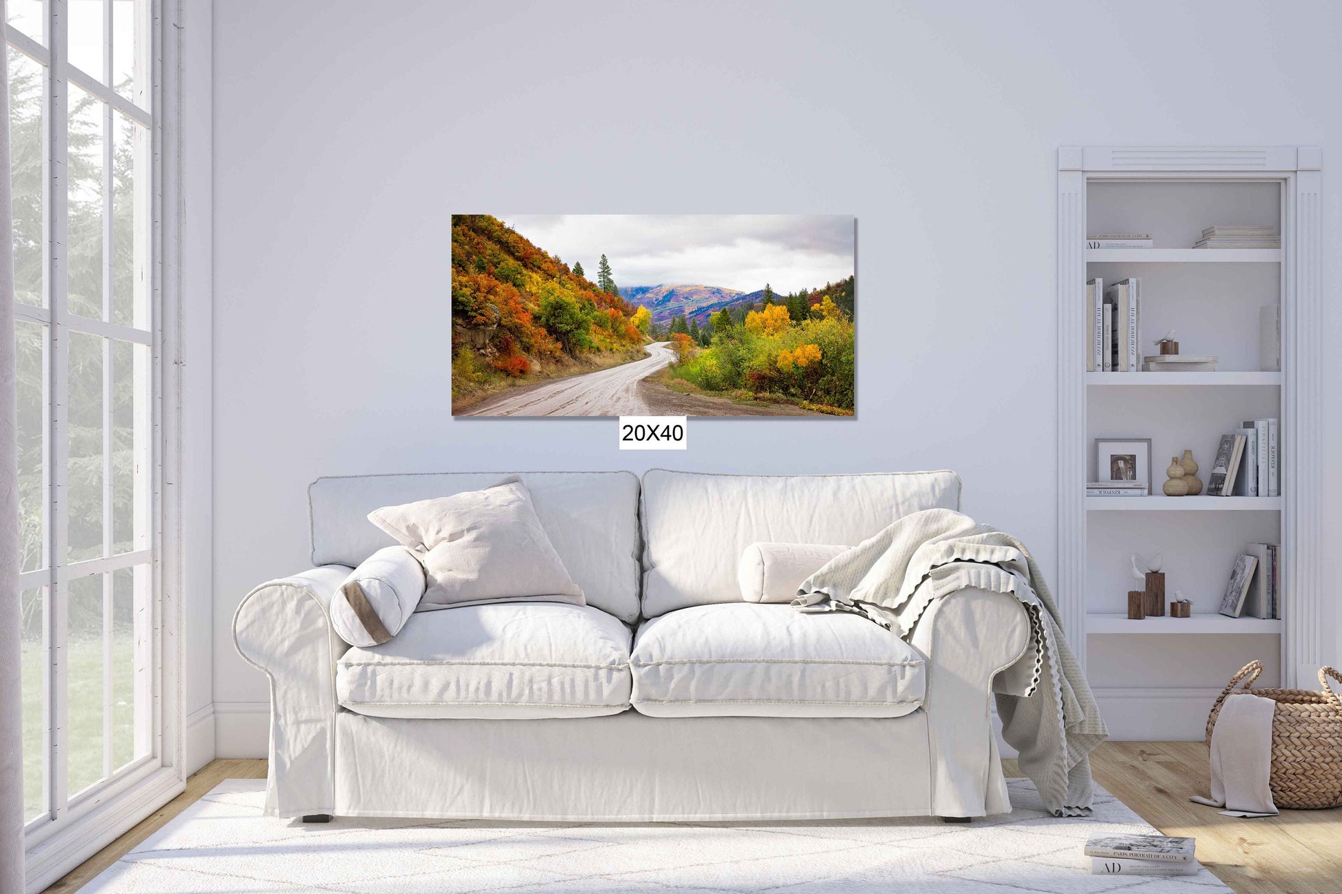 Panoramic Colorado Autumn Landscape Photo Print, Rocky Mountain Aspen Trees, Large Canvas Wall Art, Beautiful Scenery, San Juan Mountains