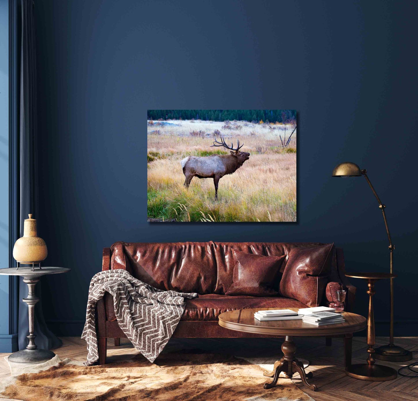 Bull Elk Bugling in Rocky Mountain National Park, Moraine Park, Colorado Art Prints, Elk Photography, Wildlife Wall Canvas, Made in the USA