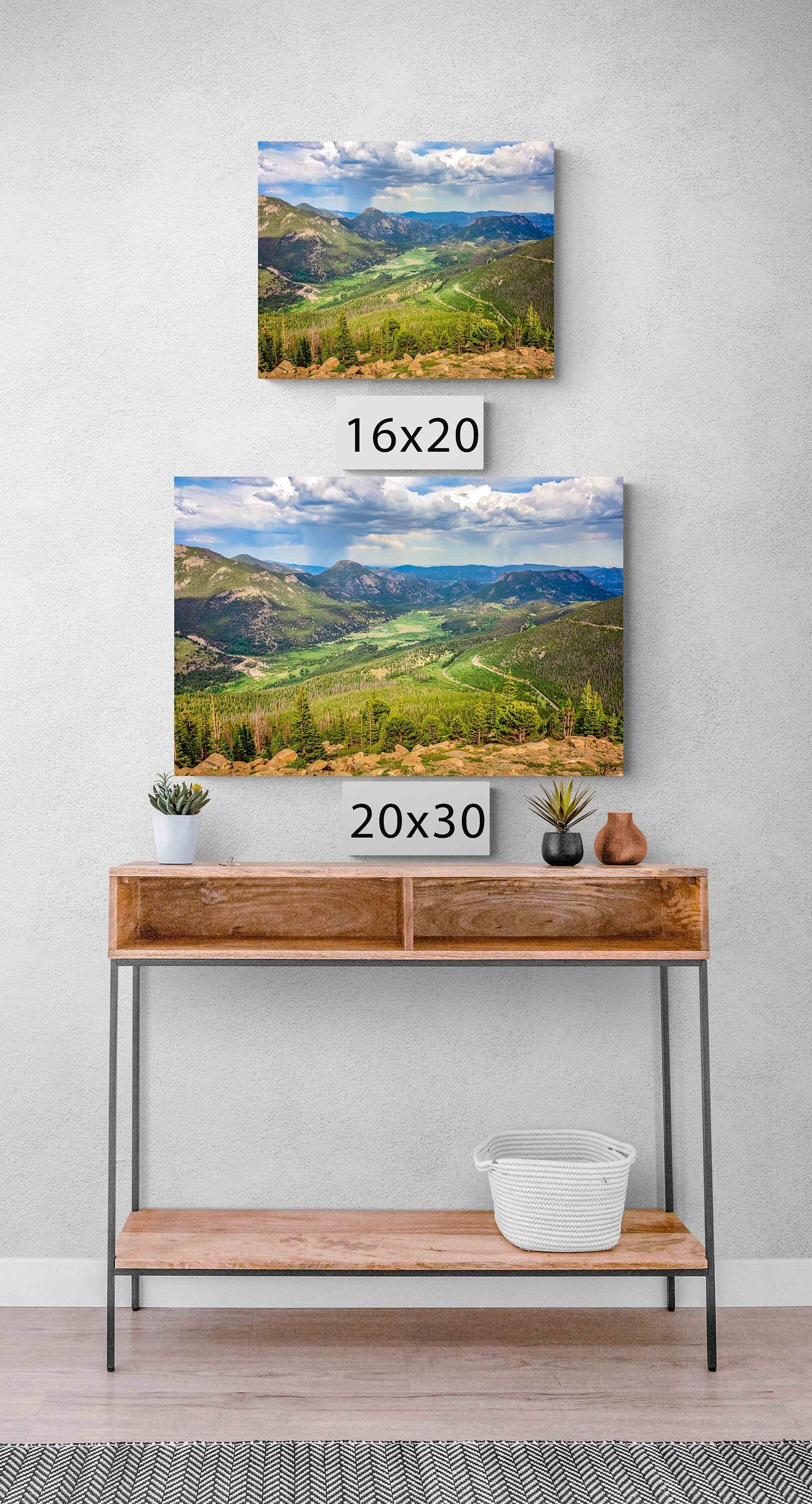 Rocky Mountain National Park Photo Canvas Print, Rainbow Curve Overlook, Trail Ridge Road, Colorado Landscape Photography Wall Art Decor