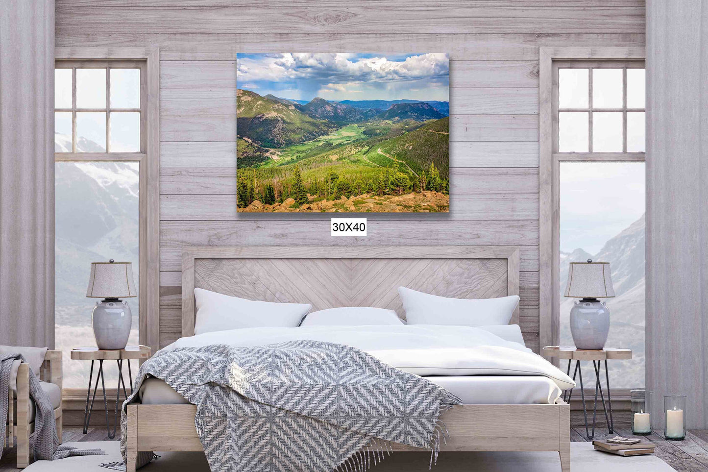 Rocky Mountain National Park Photo Canvas Print, Rainbow Curve Overlook, Trail Ridge Road, Colorado Landscape Photography Wall Art Decor