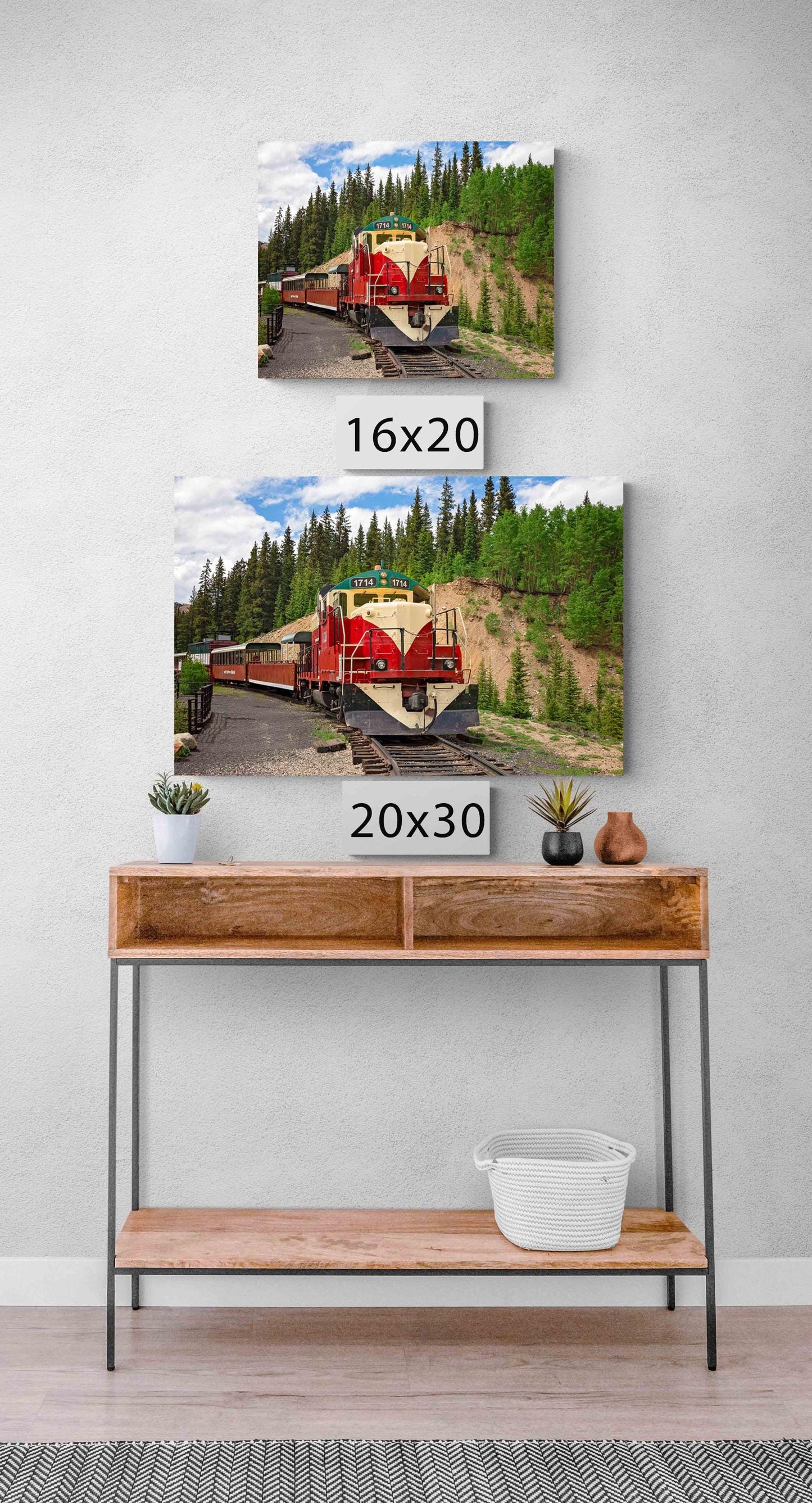 Colorado Old Train Print, Leadville Diesel Engine Locomotive, High line Mountain Scene, Vintage Train Engine Photo, Standard Gauge Railroad