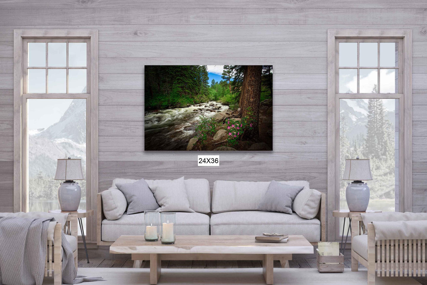 Rocky Mountain National Park Mountain Stream Print, Tuxedo Creek Wild Roses, Forest Scene Print, Colorado Landscape Photography Wall Art