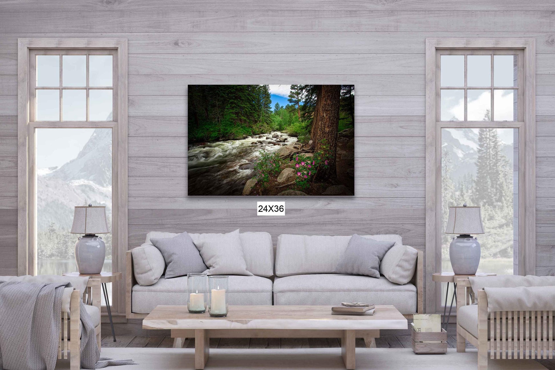 Rocky Mountain National Park Mountain Stream Print, Tuxedo Creek Wild Roses, Forest Scene Print, Colorado Landscape Photography Wall Art