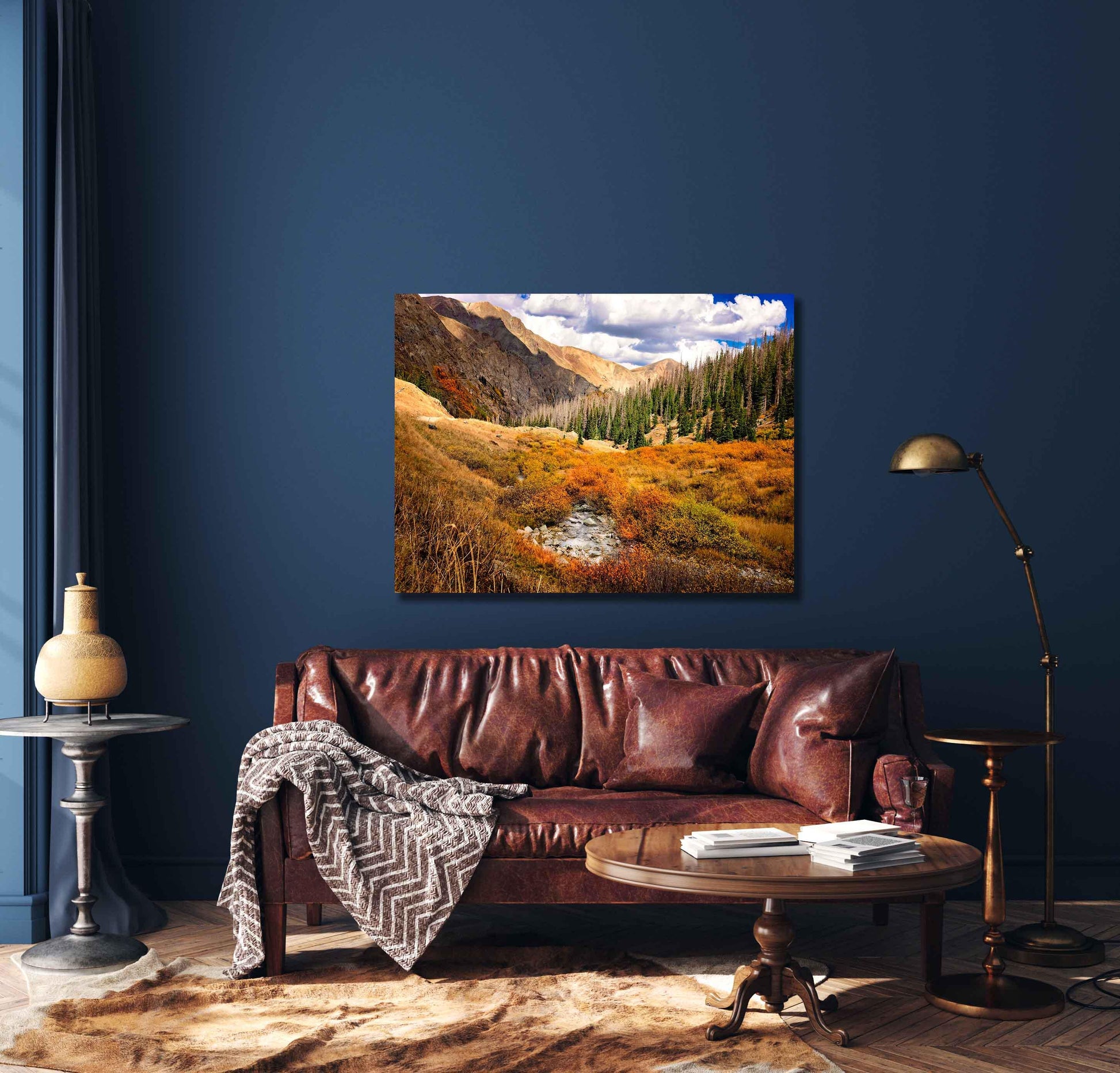 Colorado Alpine Loop Photo Print, Red Mountain Pass, Million Dollar Highway in Autumn, Fall Landscape, American Basin Photography Canvas