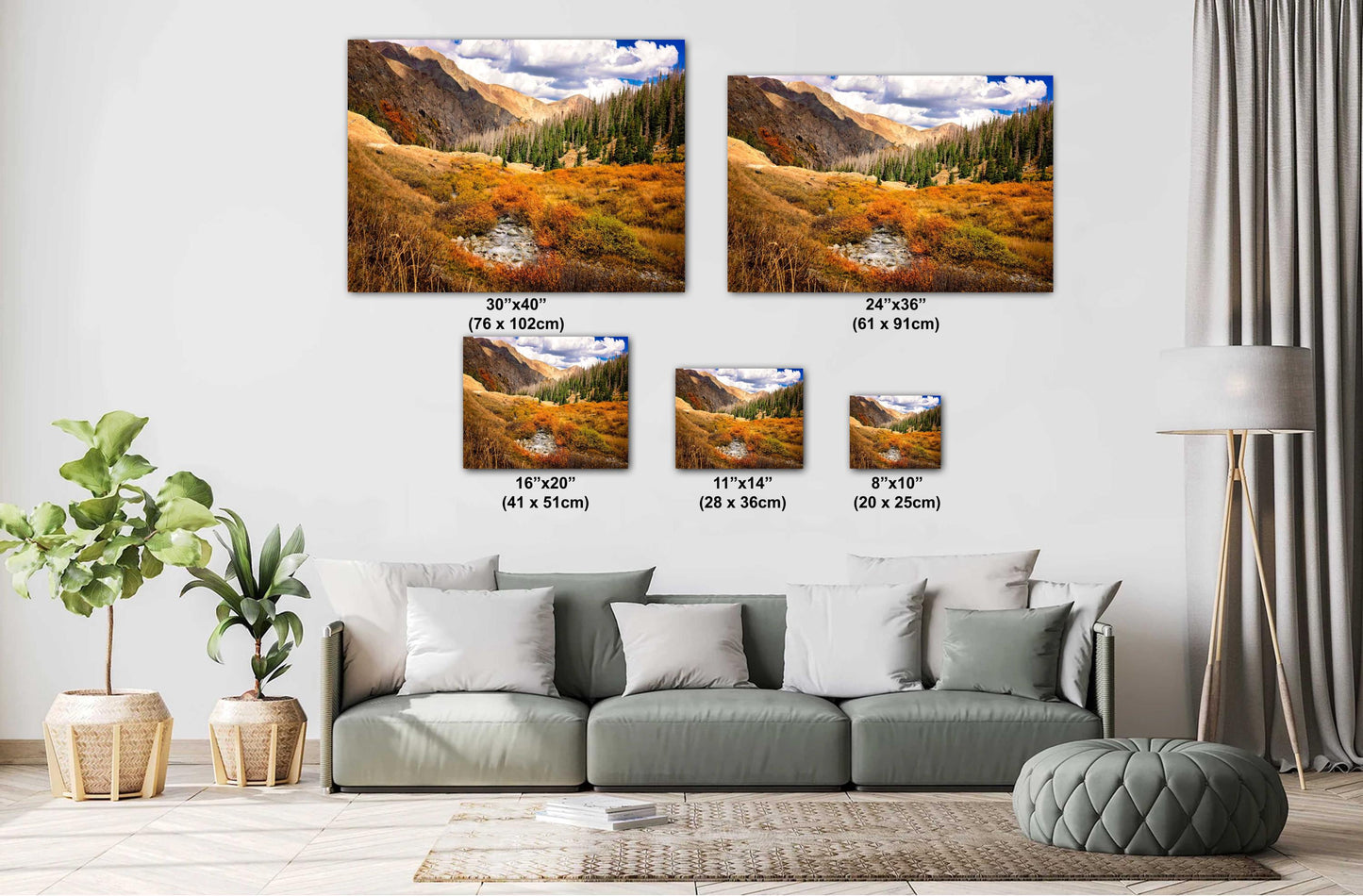 Colorado Alpine Loop Photo Print, Red Mountain Pass, Million Dollar Highway in Autumn, Fall Landscape, American Basin Photography Canvas