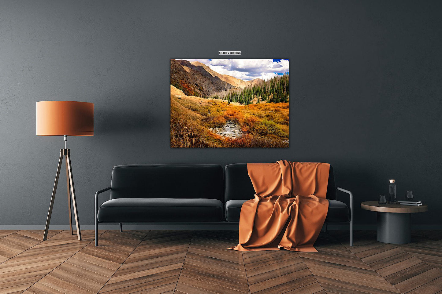 Colorado Alpine Loop Photo Print, Red Mountain Pass, Million Dollar Highway in Autumn, Fall Landscape, American Basin Photography Canvas