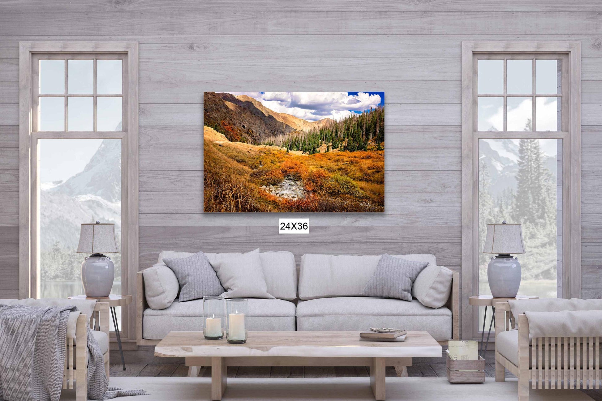 Colorado Alpine Loop Photo Print, Red Mountain Pass, Million Dollar Highway in Autumn, Fall Landscape, American Basin Photography Canvas