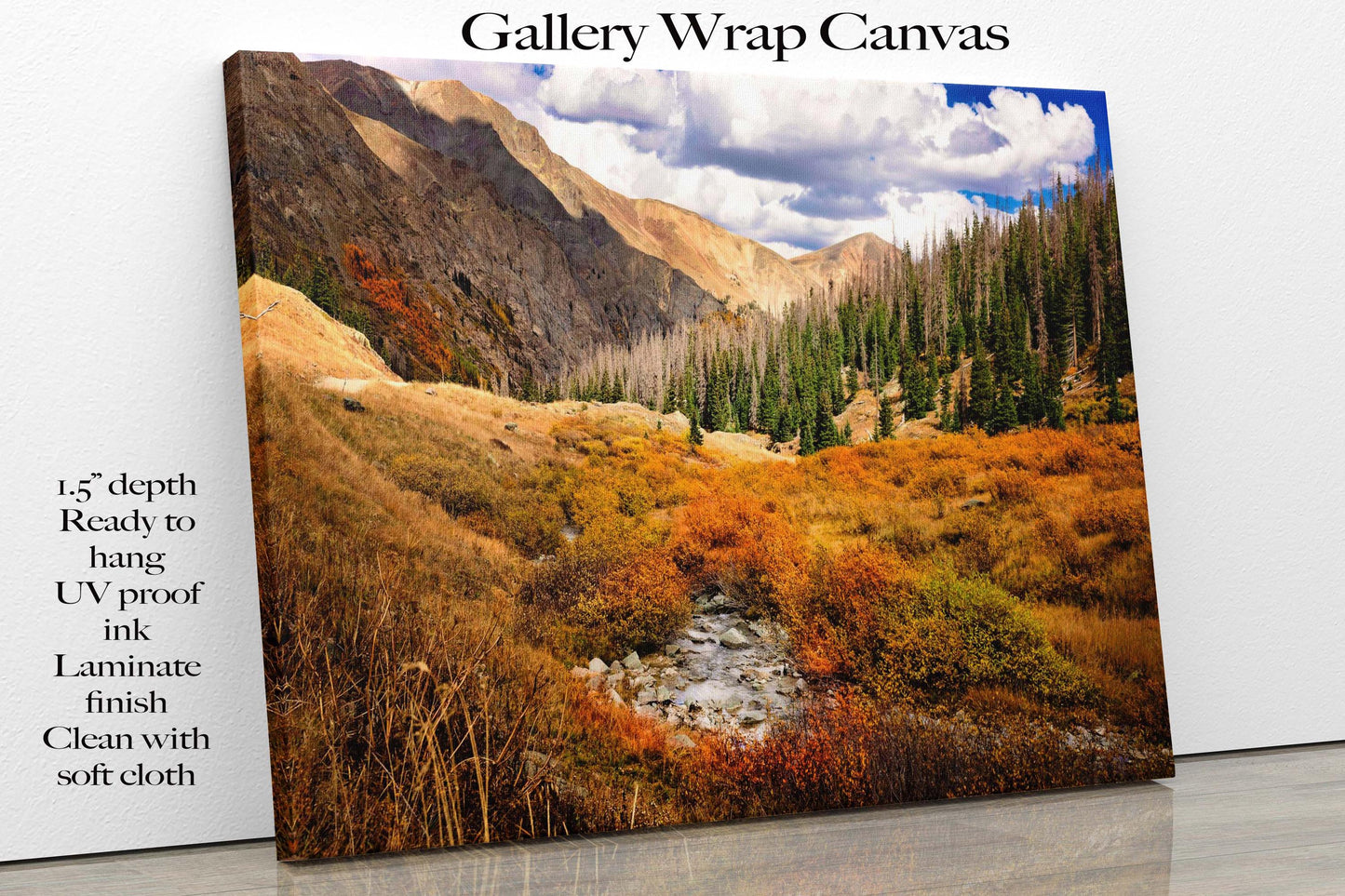 Colorado Alpine Loop Photo Print, Red Mountain Pass, Million Dollar Highway in Autumn, Fall Landscape, American Basin Photography Canvas