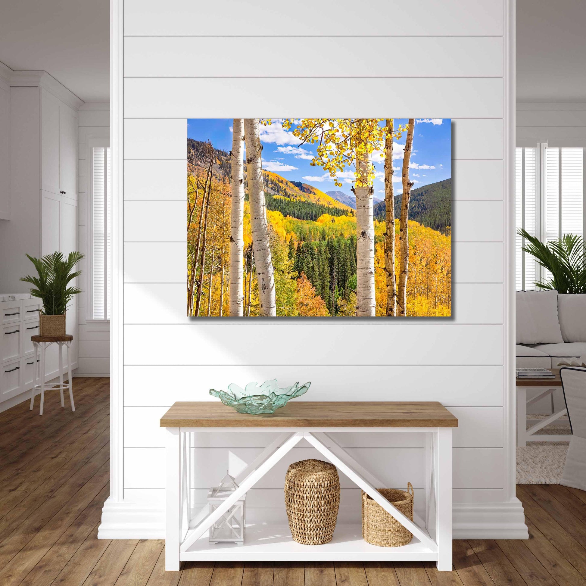 Autumn Aspen Trees Colorado Print, Ohio Creek Pass Golden Fall Colors Photo, Crested Butte Landscape, San Juan Rocky Mountains Photography