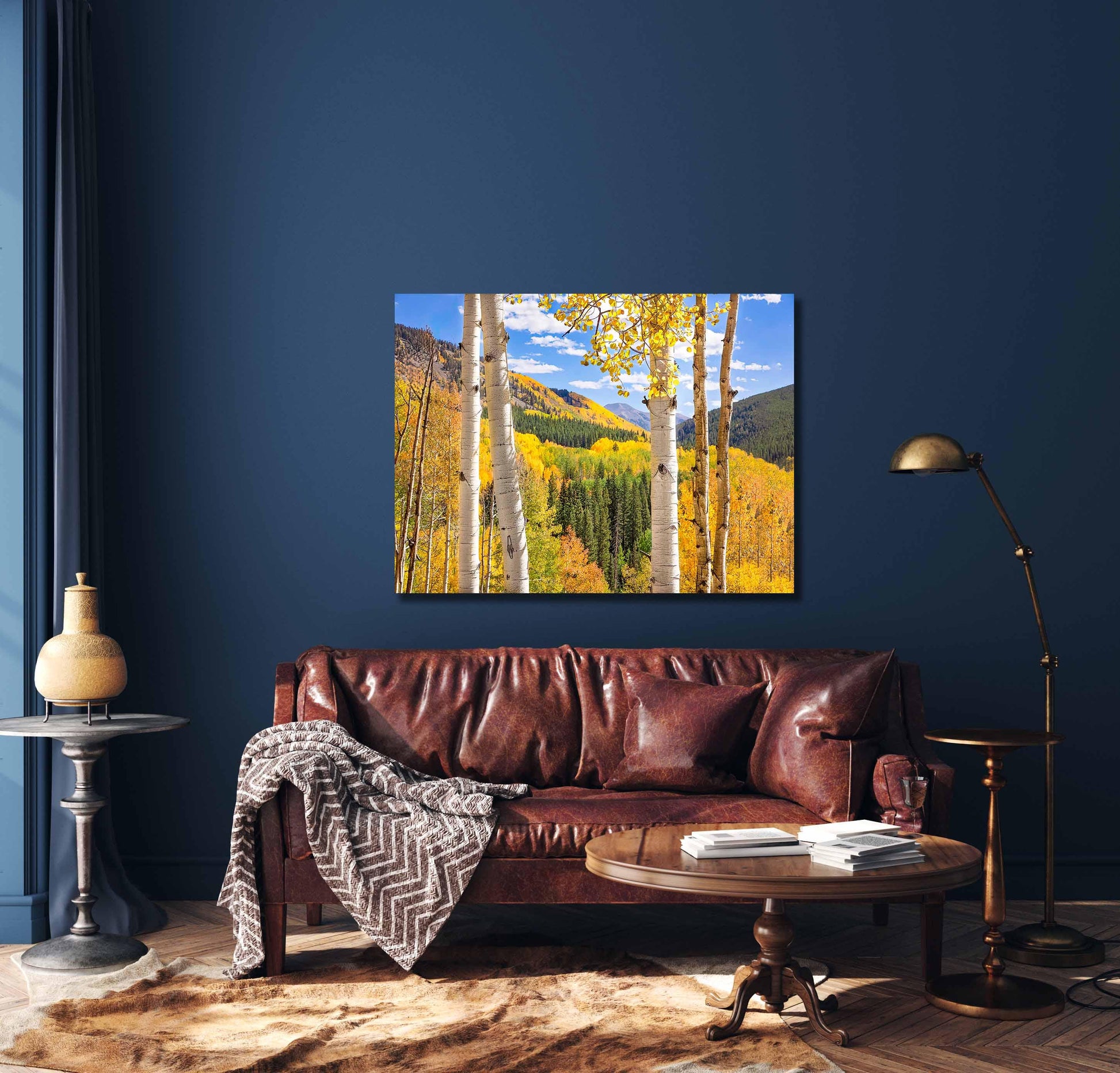 Autumn Aspen Trees Colorado Print, Ohio Creek Pass Golden Fall Colors Photo, Crested Butte Landscape, San Juan Rocky Mountains Photography