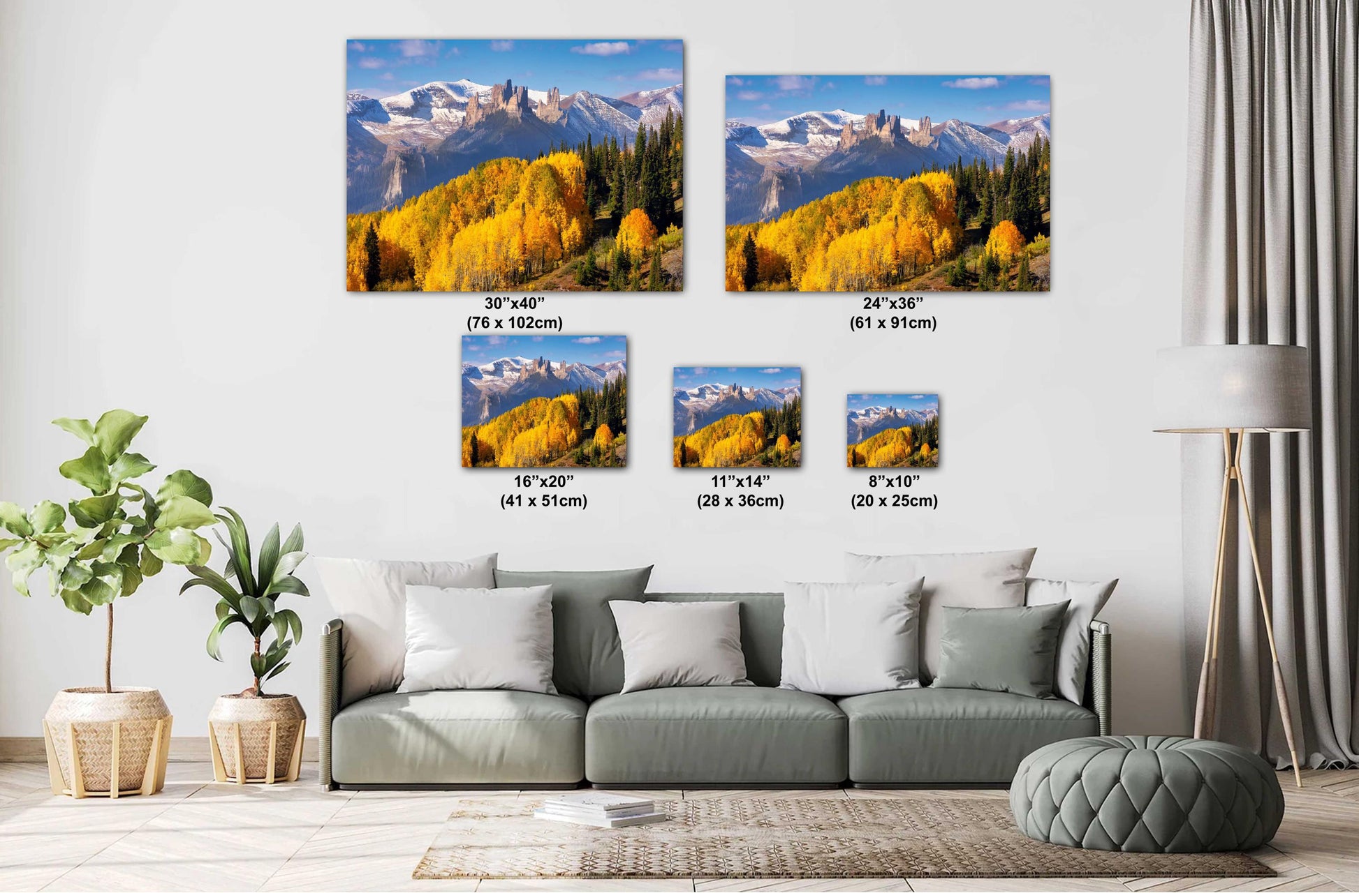 Colorado Ohio Creek Pass with Autumn Aspen Forest Print, The Castles Fall Colors Photo, Crested Butte Landscape, San Juan Rocky Mountains