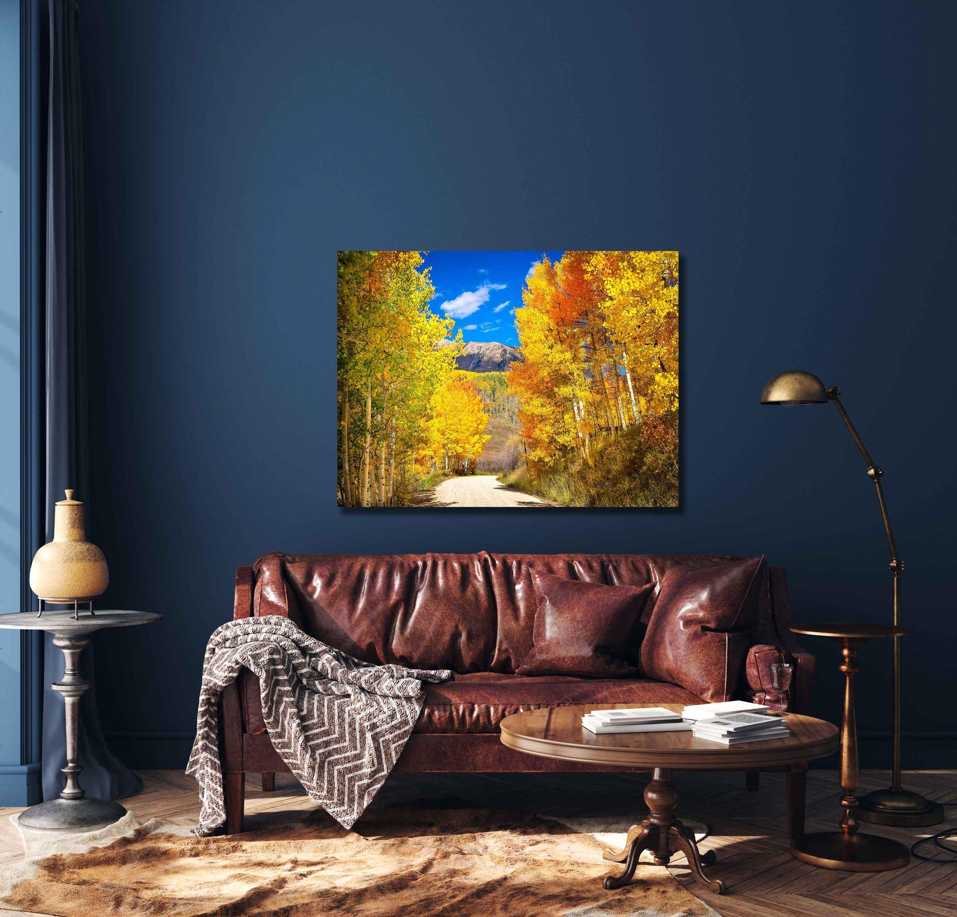 Colorado Autumn Aspen Trees Forest Print, Ohio Creek Pass Fall Colors Photo, Crested Butte Landscape, San Juan Rocky Mountains Photography