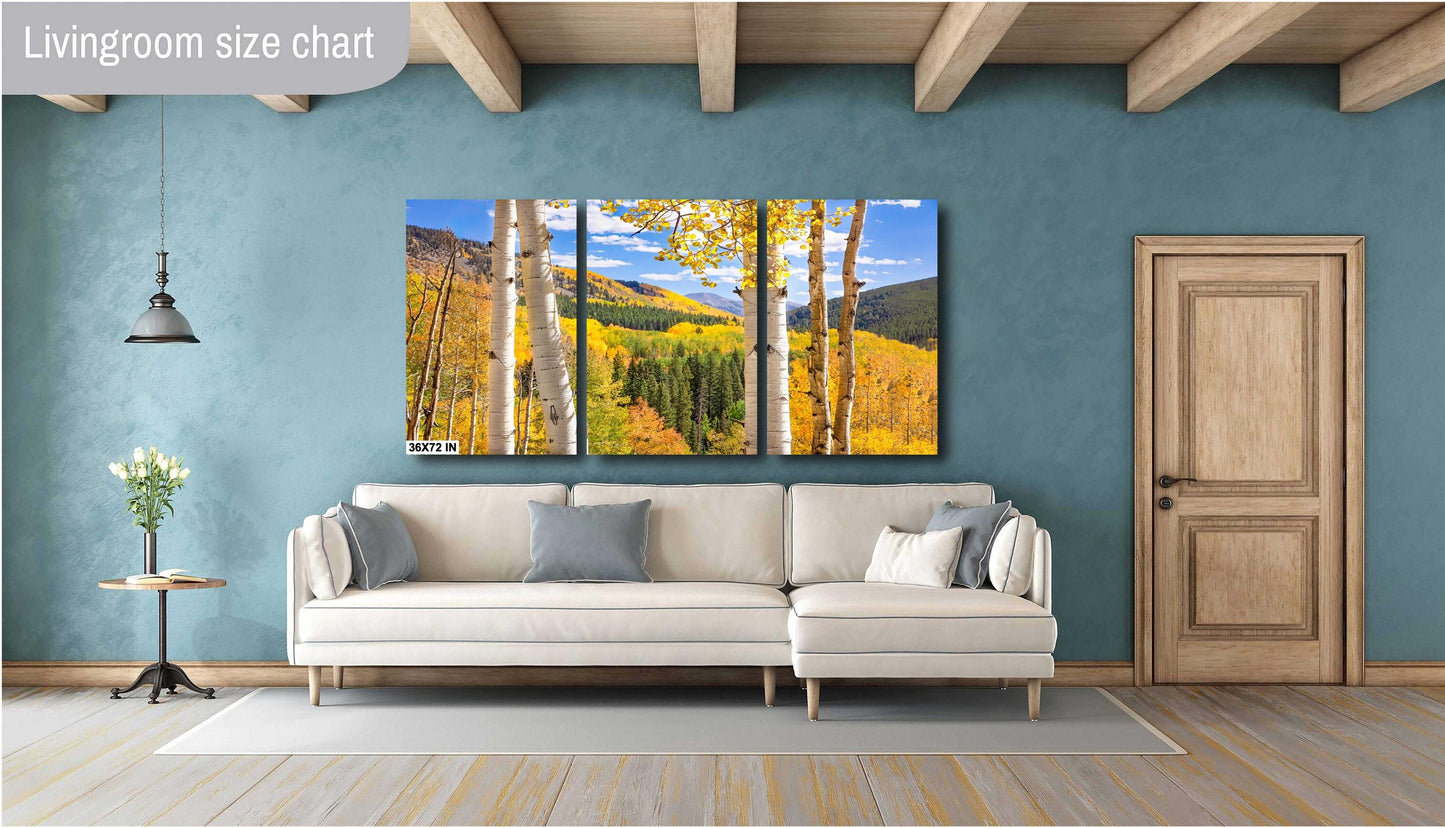 Autumn Aspen Trees Colorado Print, Ohio Creek Pass Golden Fall Colors Photo, Crested Butte Landscape, San Juan Rocky Mountains Photography