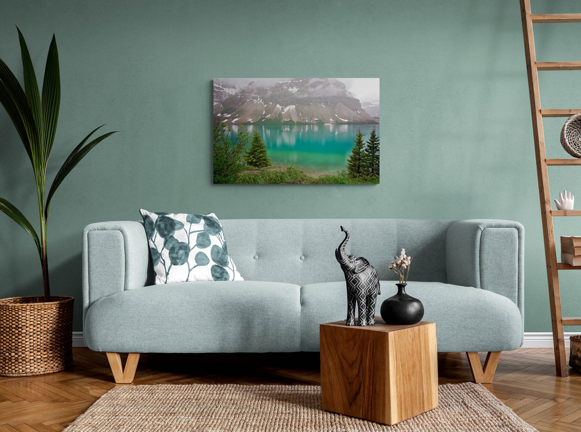 Bow Lake, Canvas Wall Art Prints, Banff National Park, Canada Landscape Print, Wall Decor Ideal for Home, Living Room, Bedroom, and Office