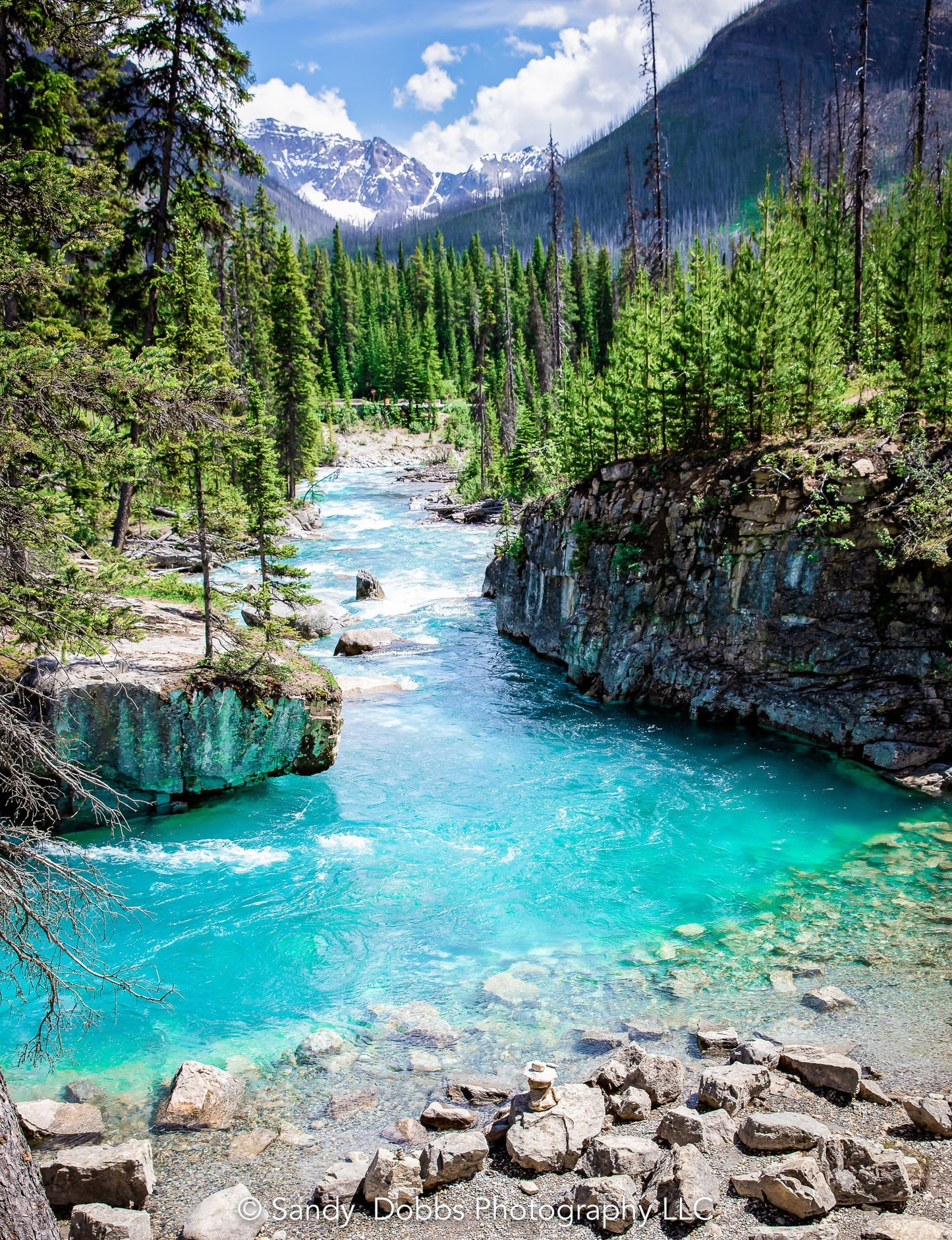 Marble Canyon, Alberta Canada Landscape Print, Canvas Wall Art Prints, Yoho National Park, Wall Decor for Home, Office Living or Bedroom