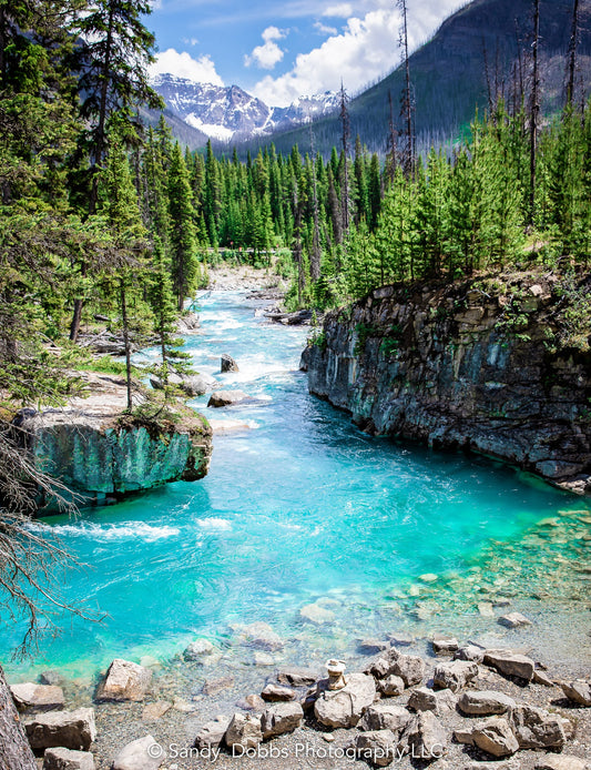 Marble Canyon, Alberta Canada Landscape Print, Canvas Wall Art Prints, Yoho National Park, Wall Decor for Home, Office Living or Bedroom