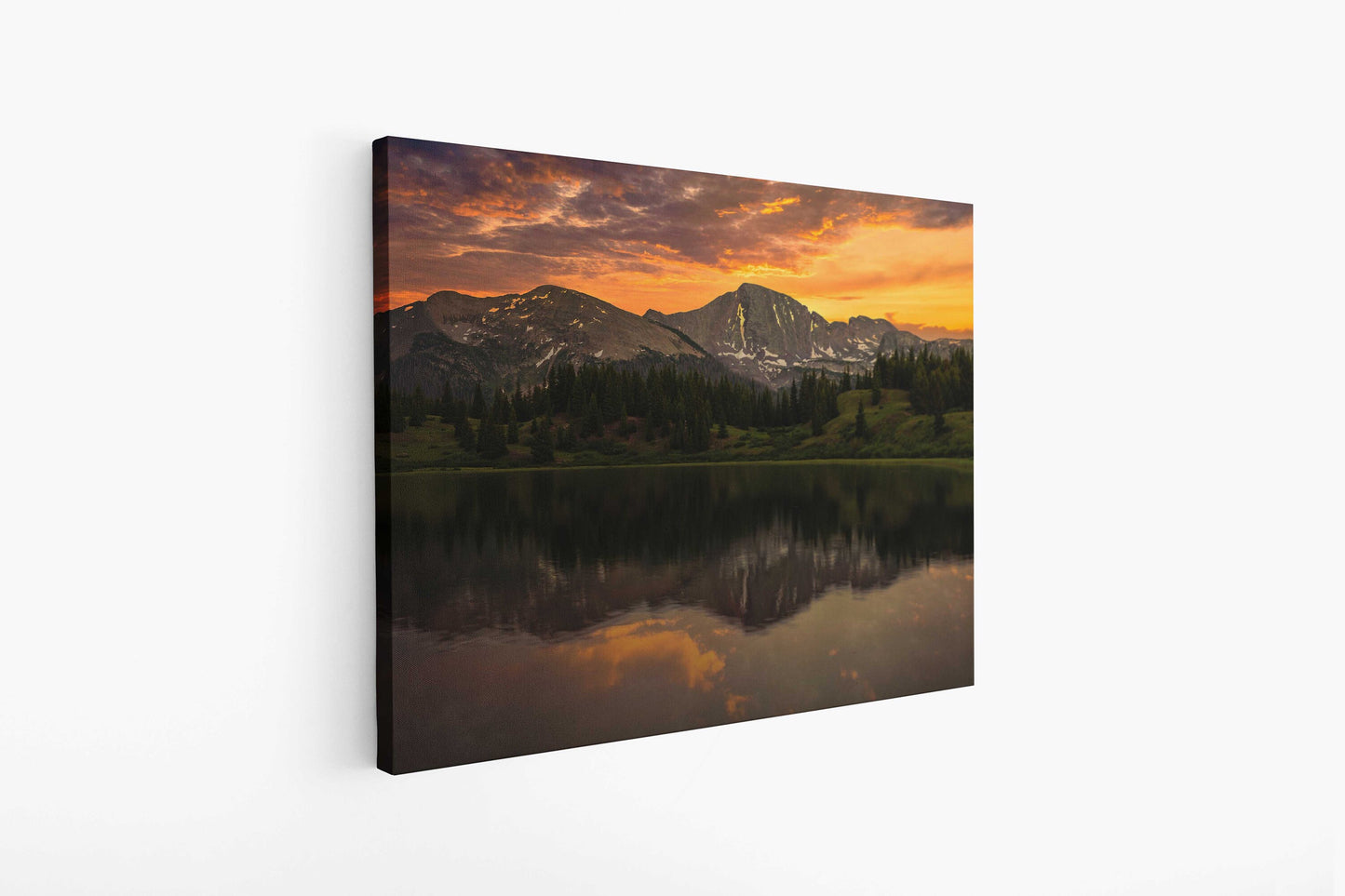 Rocky Mountain Dramatic Sunset, Silverton Colorado, Mountain Landscape Print, Canvas Wall Art Prints,  Wall Decor for Home or Office