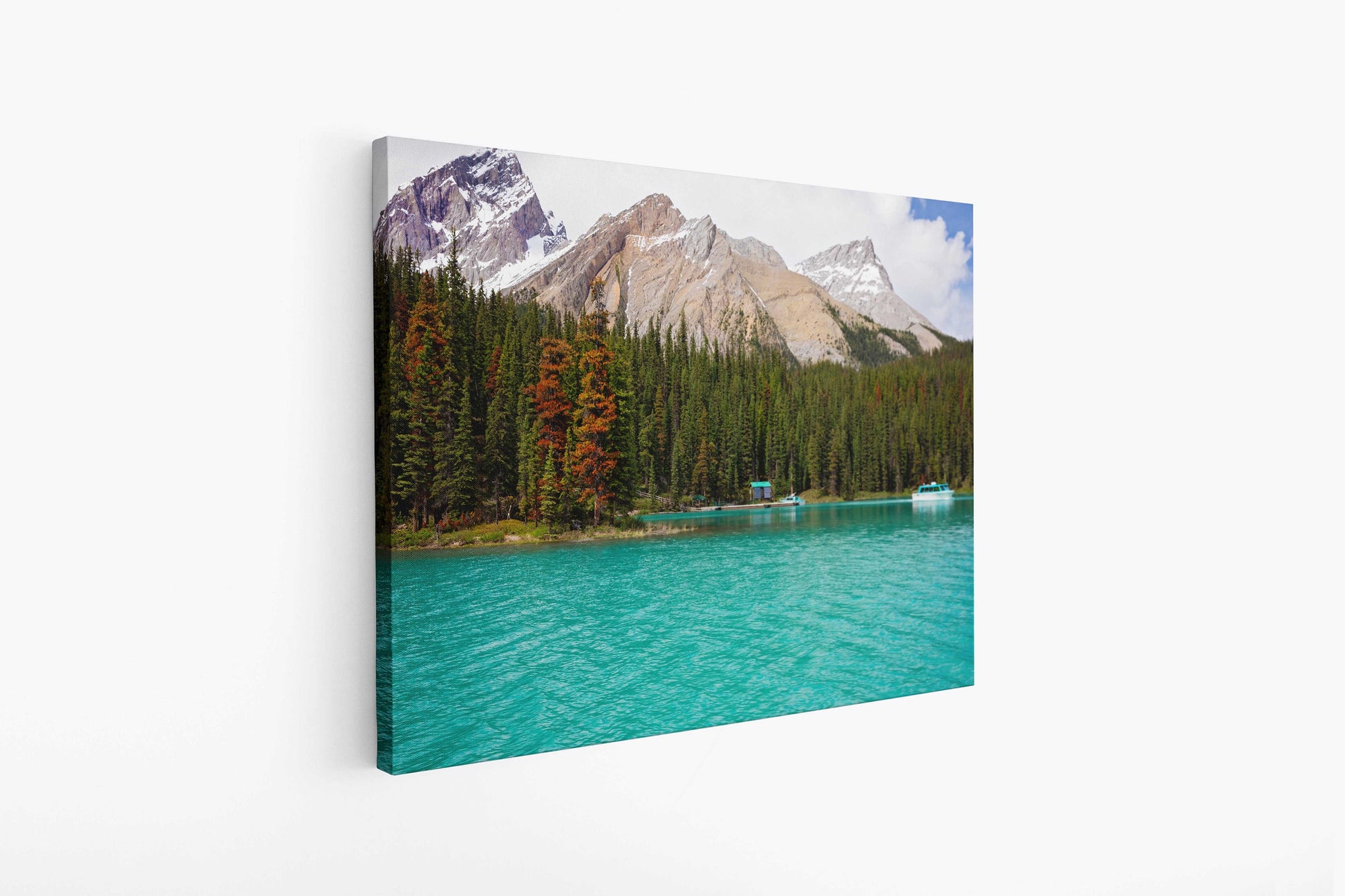 Photography Canvas Wall Art Prints,Jasper National Park Canada, Maligne Lake  Landscape Print, Decor for Home,Living Room, Bedroom, Office