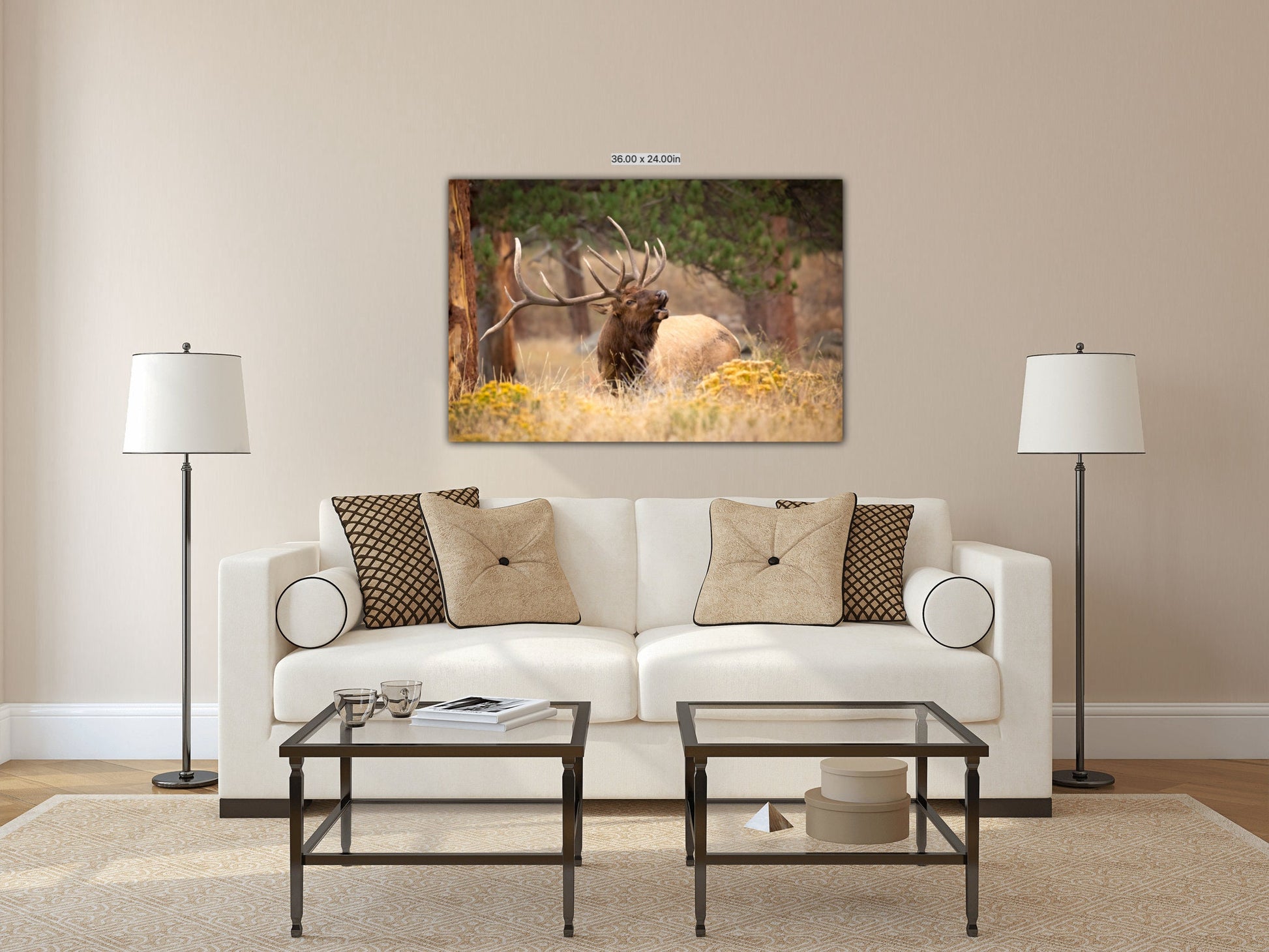 Bull Elk Bugling, Wildlife Wall Canvas, Rocky Mountain National Park, Colorado Canvas Art Prints, Elk Photography, Made in the USA