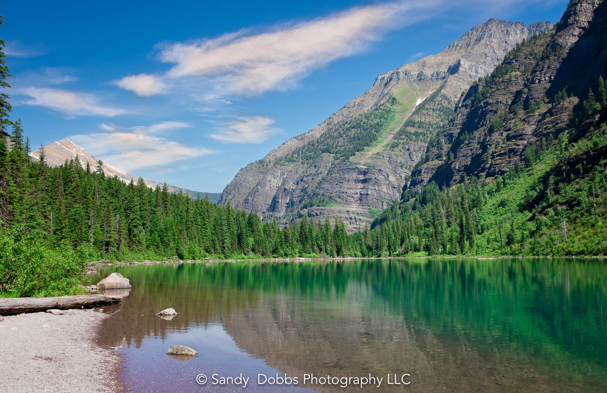 Rocky Mountain Photography, Landscape Canvas Wall Art Print, Glacier National Park Avalanche Lake, Fine Art, Decor Home Office Living