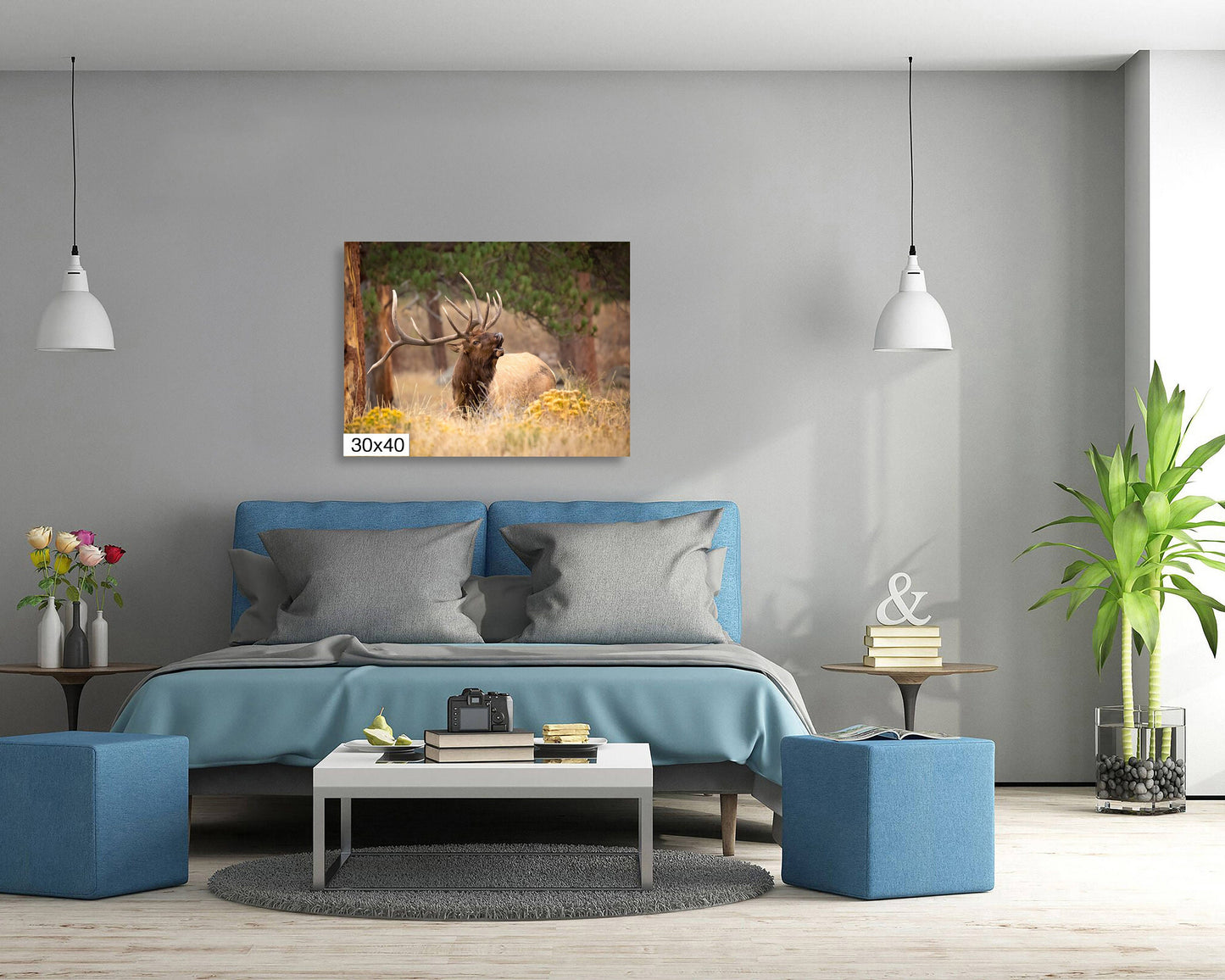 Bull Elk Bugling, Wildlife Wall Canvas, Rocky Mountain National Park, Colorado Canvas Art Prints, Elk Photography, Made in the USA