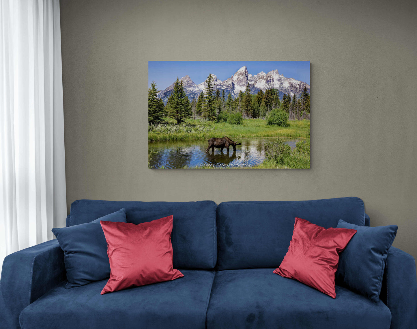 Grand Teton Mountain National Park, Moose Photography Wall Art, Wildlife Canvas, Landscape Prints, Decor for Home, Living, Office, Bedroom