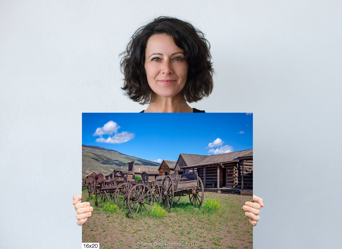 Old West Photography Decor, Old Wagons Photo, Ghost Town Wyoming, Wrapped Canvas Print, Rustic Style, Cowboy Art, Western Art Wall Prints