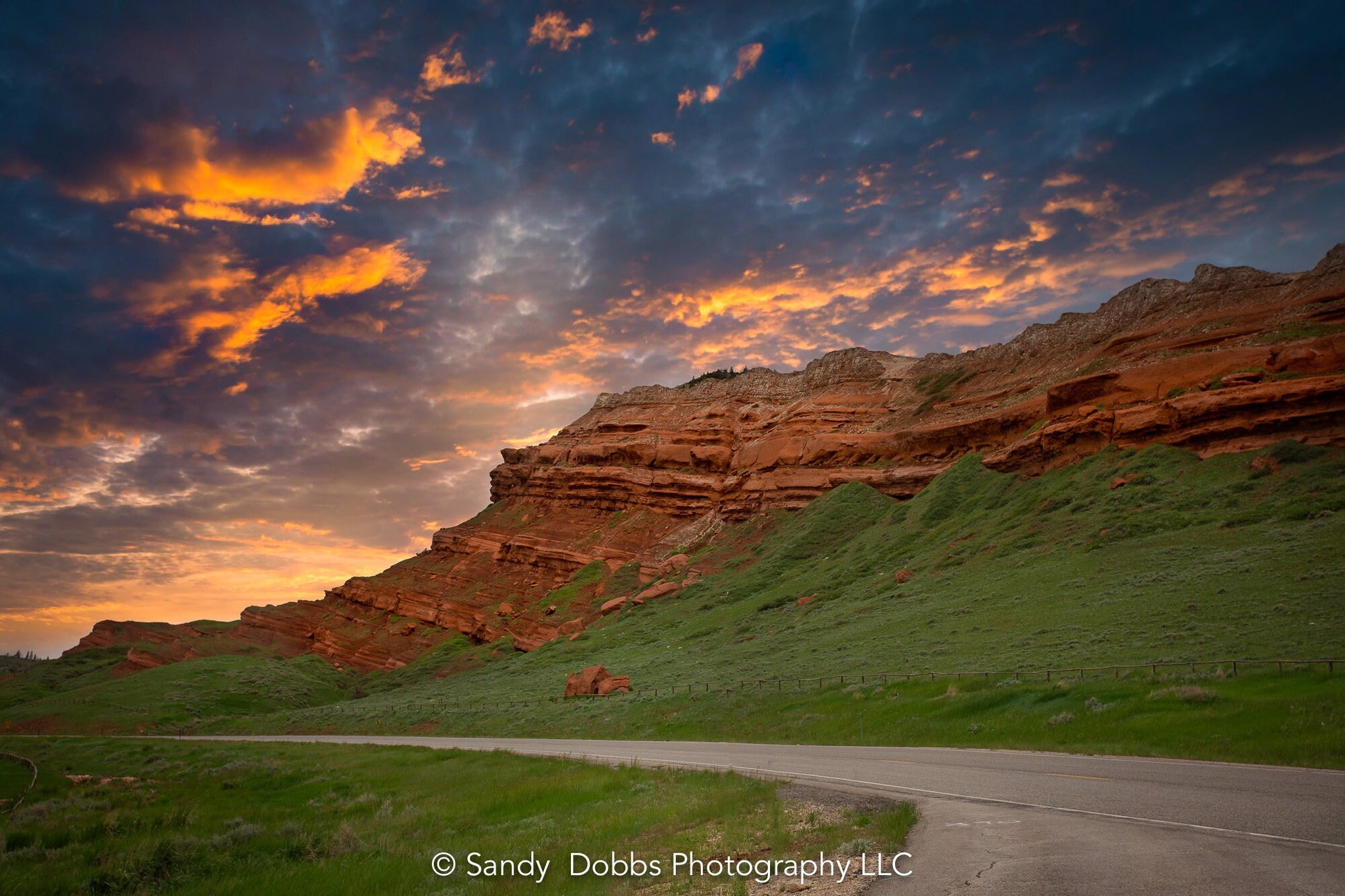 Chief Joseph Scenic Highway Photo, Sunrise Wyoming Landscape Print, Wrapped Canvas Wall Art Prints, Decor for Home, Living Room, Office