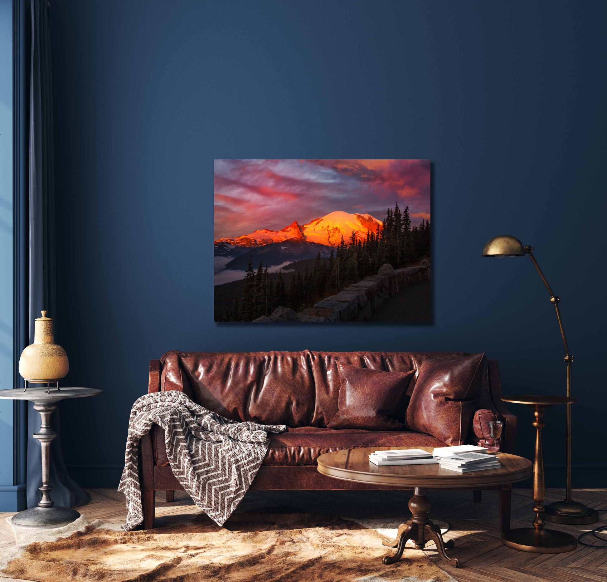 Mt Rainier Sunrise Photo Print, Mt Rainier National Park, Photography Landscape Canvas Wall Art Print, Washington Landscape, Fine Art Decor