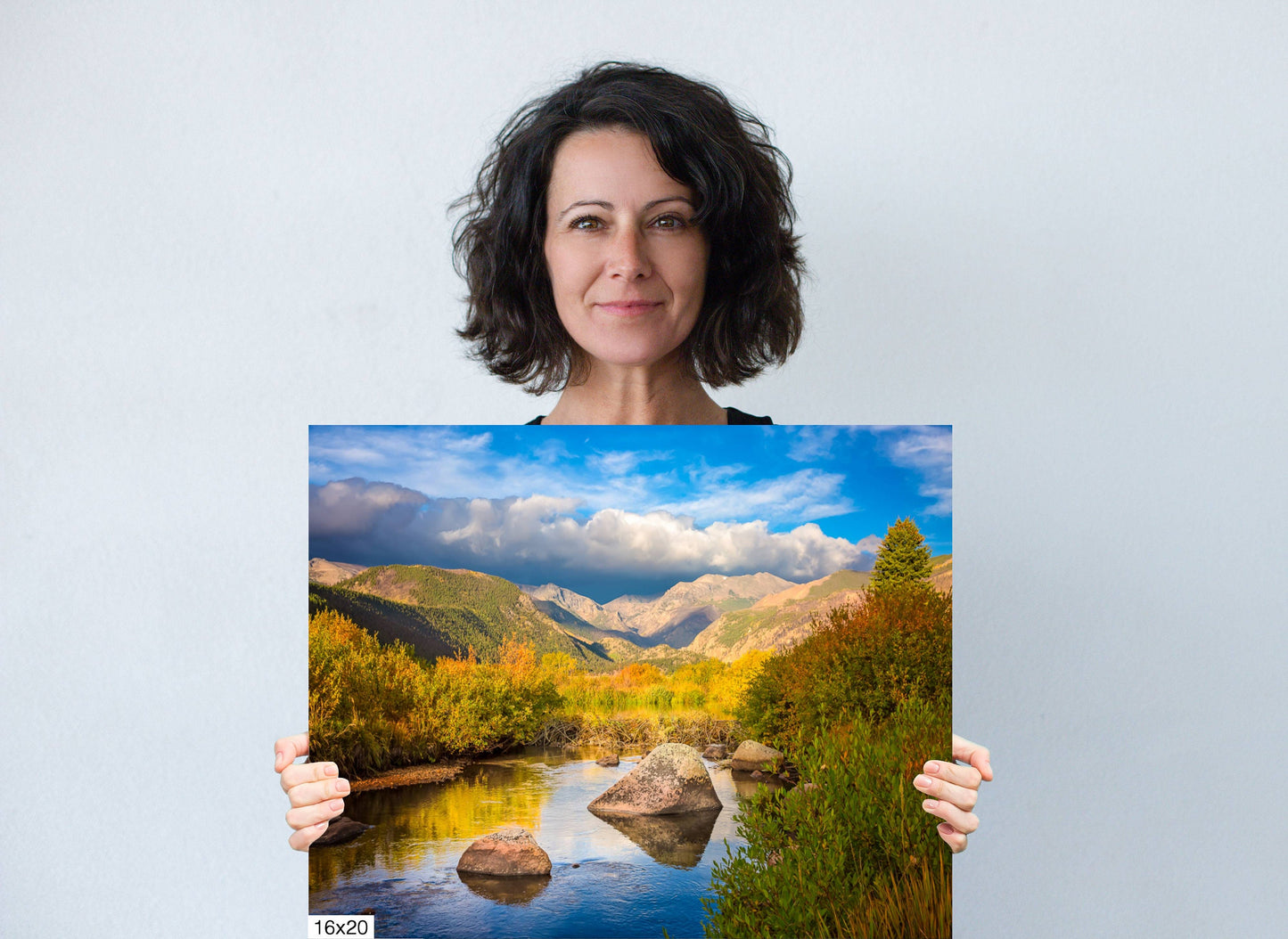 Mountain Scene Photo on Metal, Moraine Park Acrylic Photo, Rocky Mountain National Park in Fall, Colorado Autumn Landscape Acrylic Wall Art