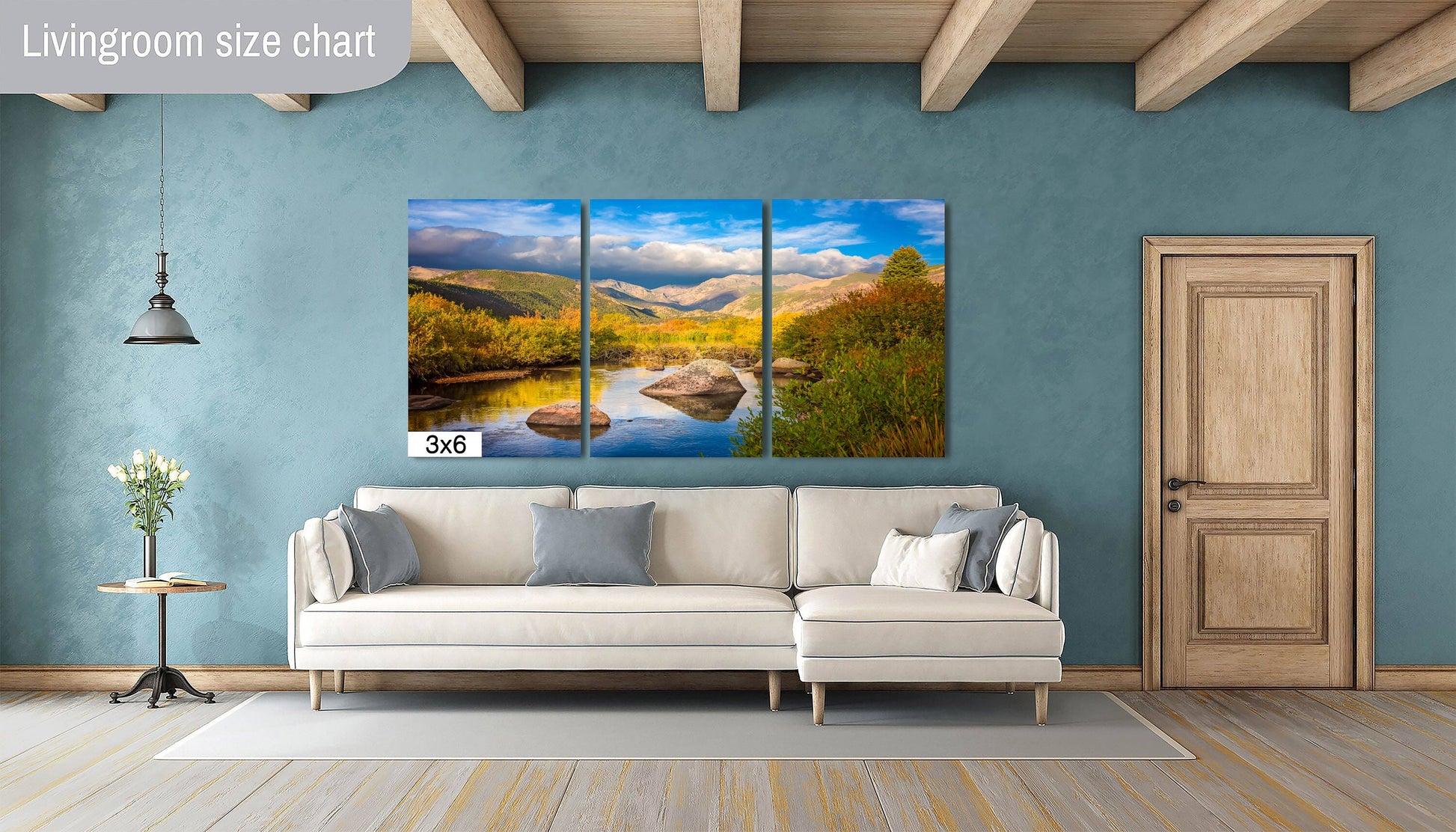 Mountain Scene Photo on Metal, Moraine Park Acrylic Photo, Rocky Mountain National Park in Fall, Colorado Autumn Landscape Acrylic Wall Art