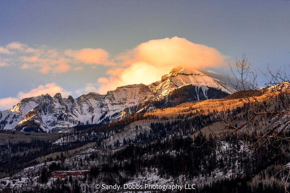 Colorado Golden Sunrise, Mountain Sunrise Photo, Nature Canvas Print, Rocky Mountain Landscape, Large Canvas Wall Art, Colorado Photography