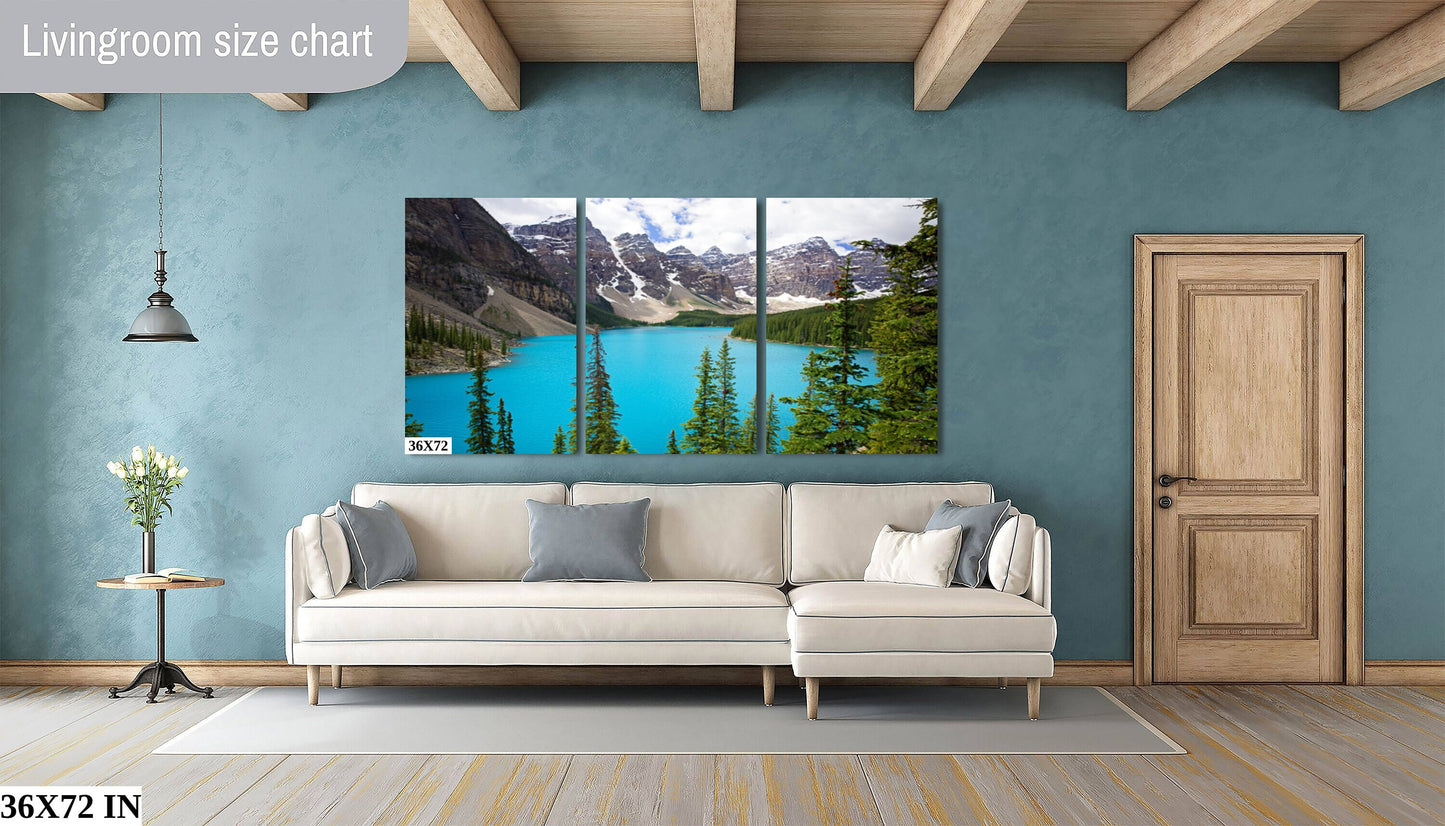 Moraine Lake Landscape Print, Banff National Park, Canada Photography, Canvas Wall Art Prints, Large Canvas Print, Original by Photographer