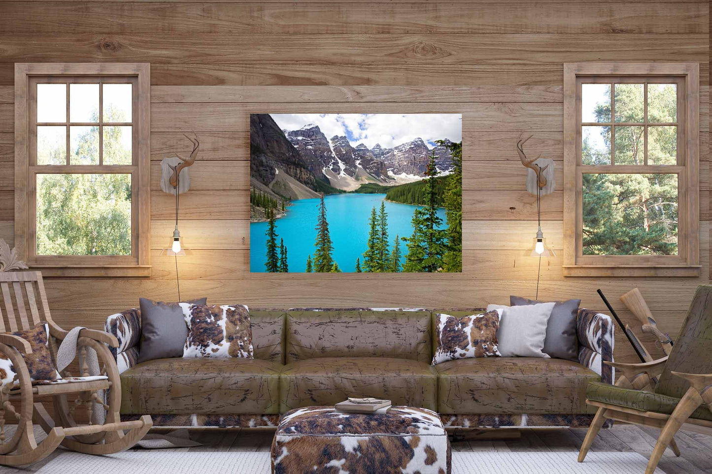 Moraine Lake Landscape Print, Banff National Park, Canada Photography, Canvas Wall Art Prints, Large Canvas Print, Original by Photographer