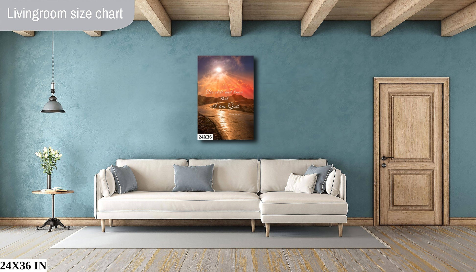 Psalm 46:10 Scripture Wall Art, Christian Inspirational Canvas, Be Still and Know, Colorado Landscape Photography Print, Mountain Sunrise