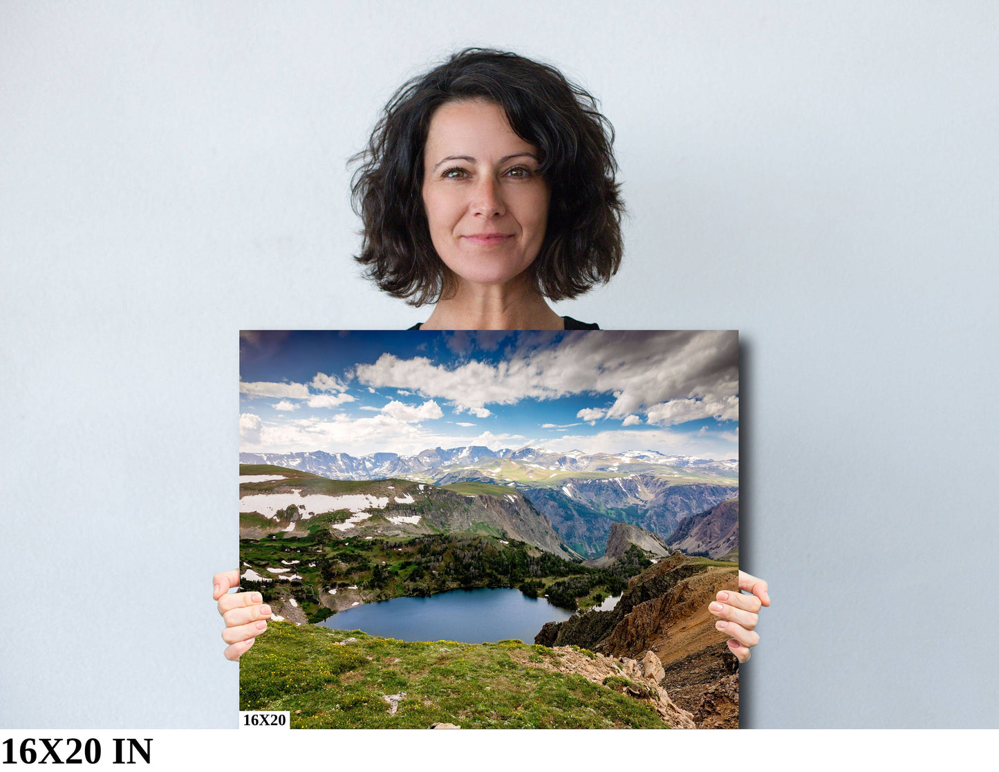 Beartooth Highway Photo, Montana Mountains, Photography Landscape Canvas Wall Art Print, Made in USA, Fine Art Decor Home or Office