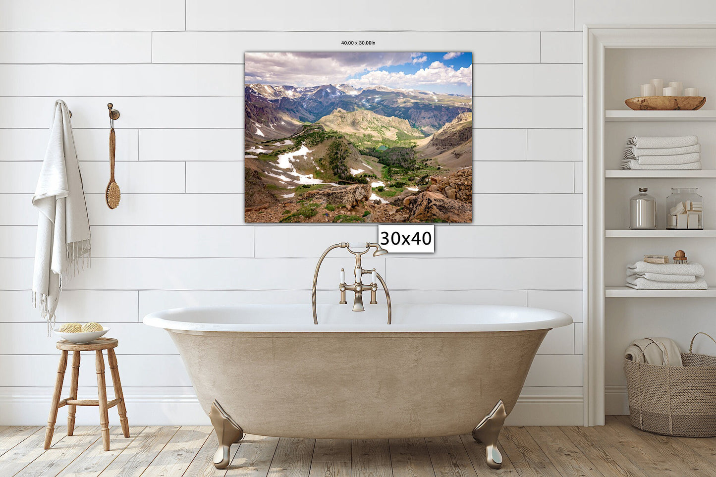 Beartooth Highway Photo, Montana Mountain Landscape, Yellowstone National Park, Large Canvas Wall Art Prints, Decor for Home and Office