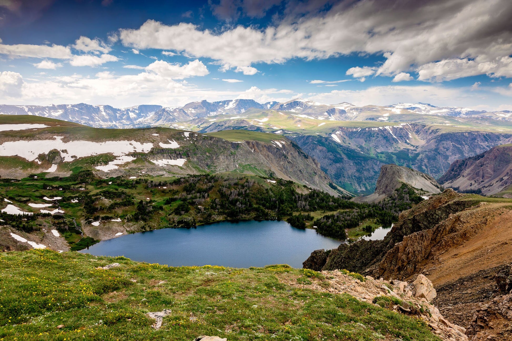 Beartooth Highway Photo, Montana Mountains, Photography Landscape Canvas Wall Art Print, Made in USA, Fine Art Decor Home or Office