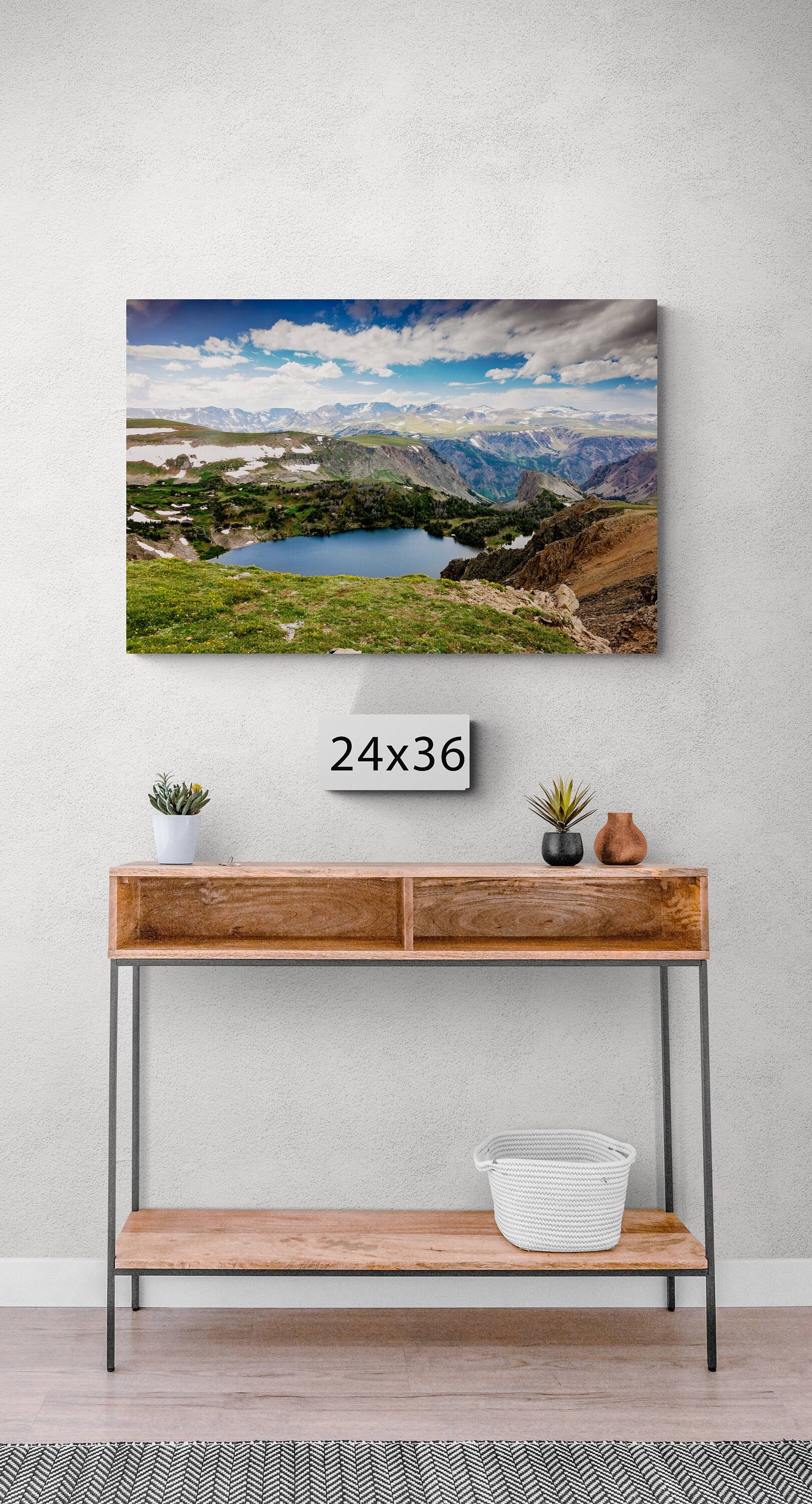 Beartooth Highway Photo, Montana Mountains, Photography Landscape Canvas Wall Art Print, Made in USA, Fine Art Decor Home or Office