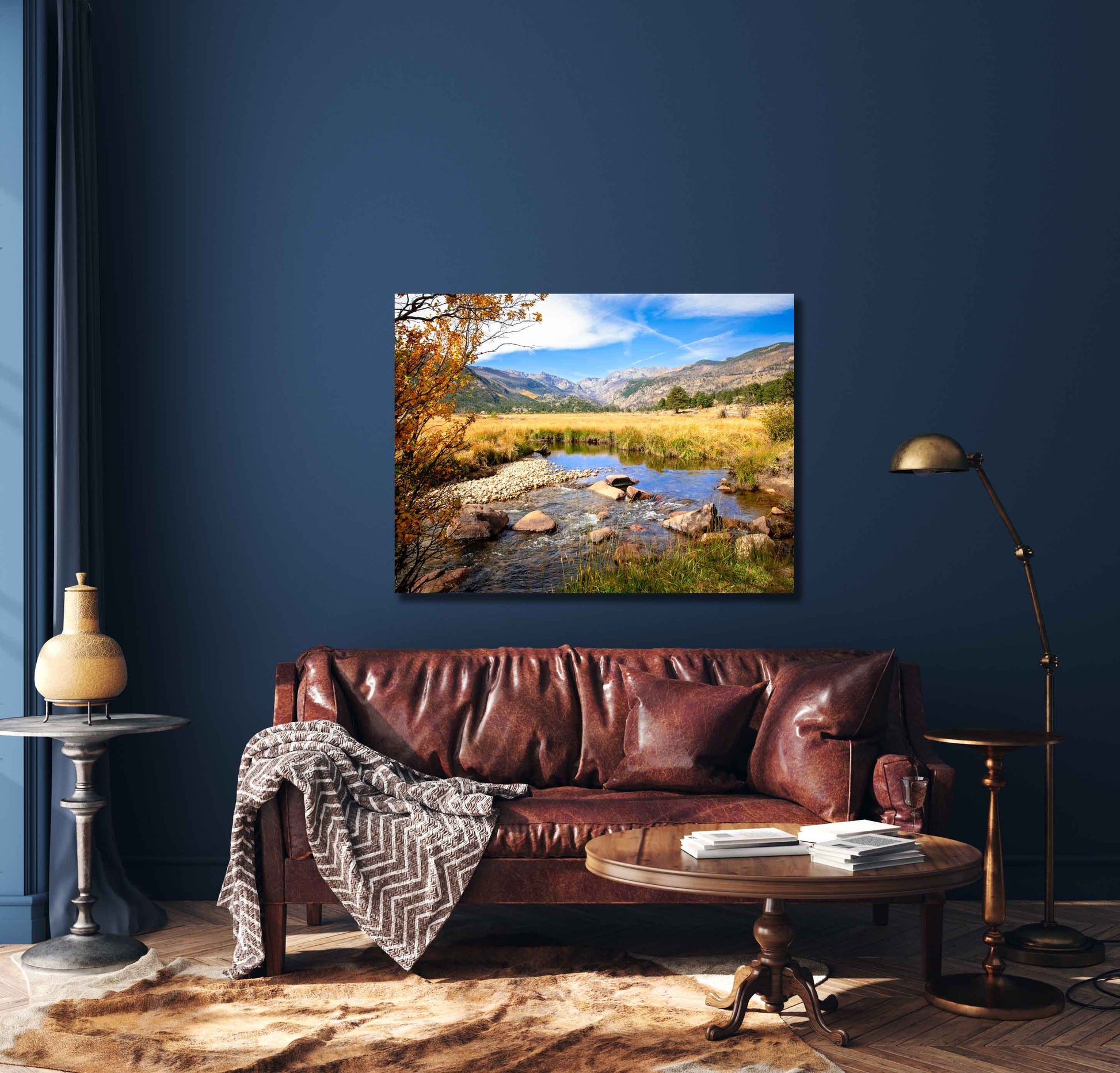 Moraine Park in Autumn Rocky Mountain National Park, Colorado Fall Landscape Canvas Wall Art, Mountain Scene Decor for Home or Office