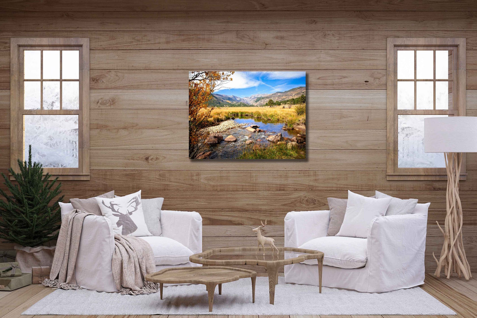 Moraine Park in Autumn Rocky Mountain National Park, Colorado Fall Landscape Canvas Wall Art, Mountain Scene Decor for Home or Office