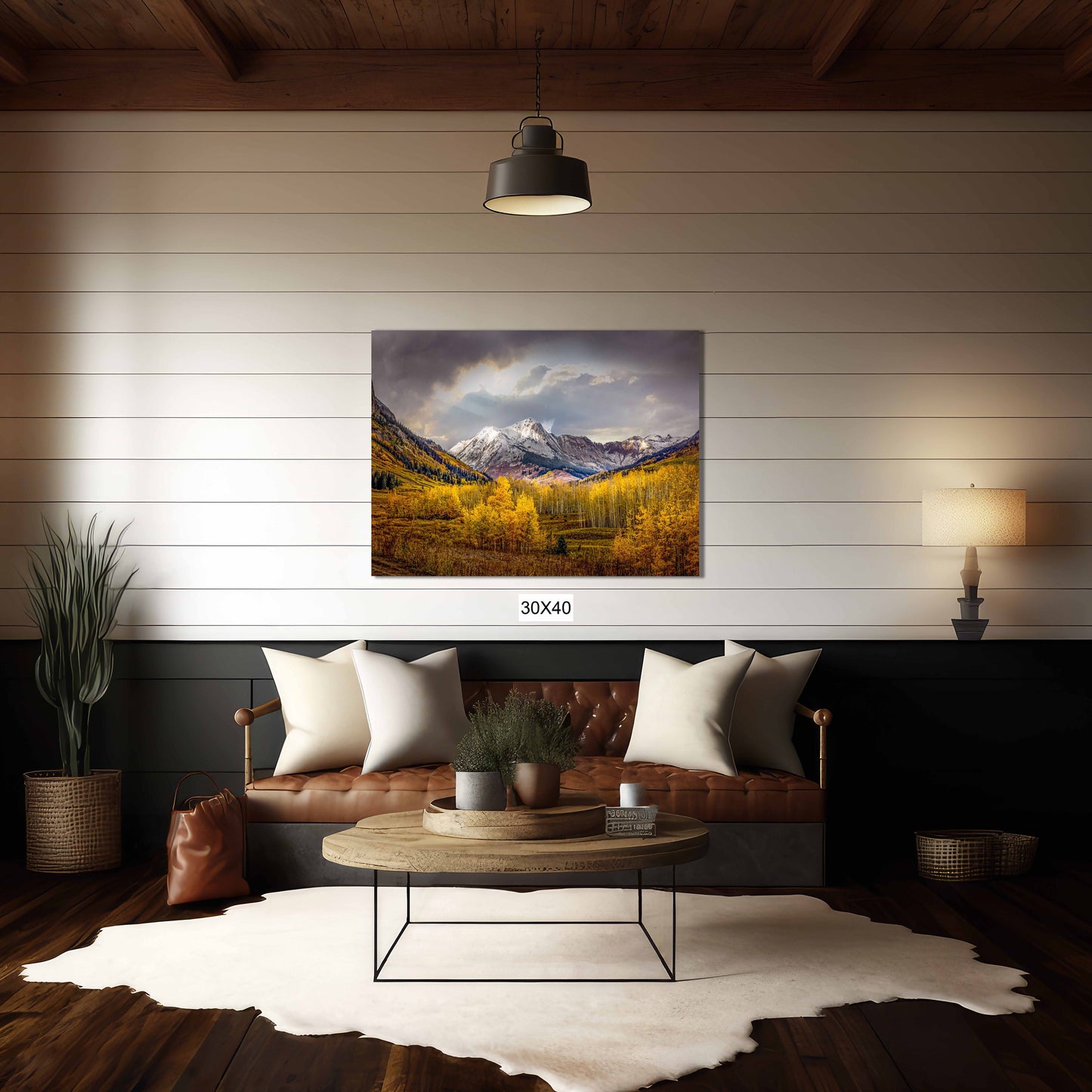 Colorado Autumn Landscape Print, Crested Butte Mountain Photo, Colorado Golden Aspens, Nature Canvas Scenery, Rocky Mountain Large Wall Art