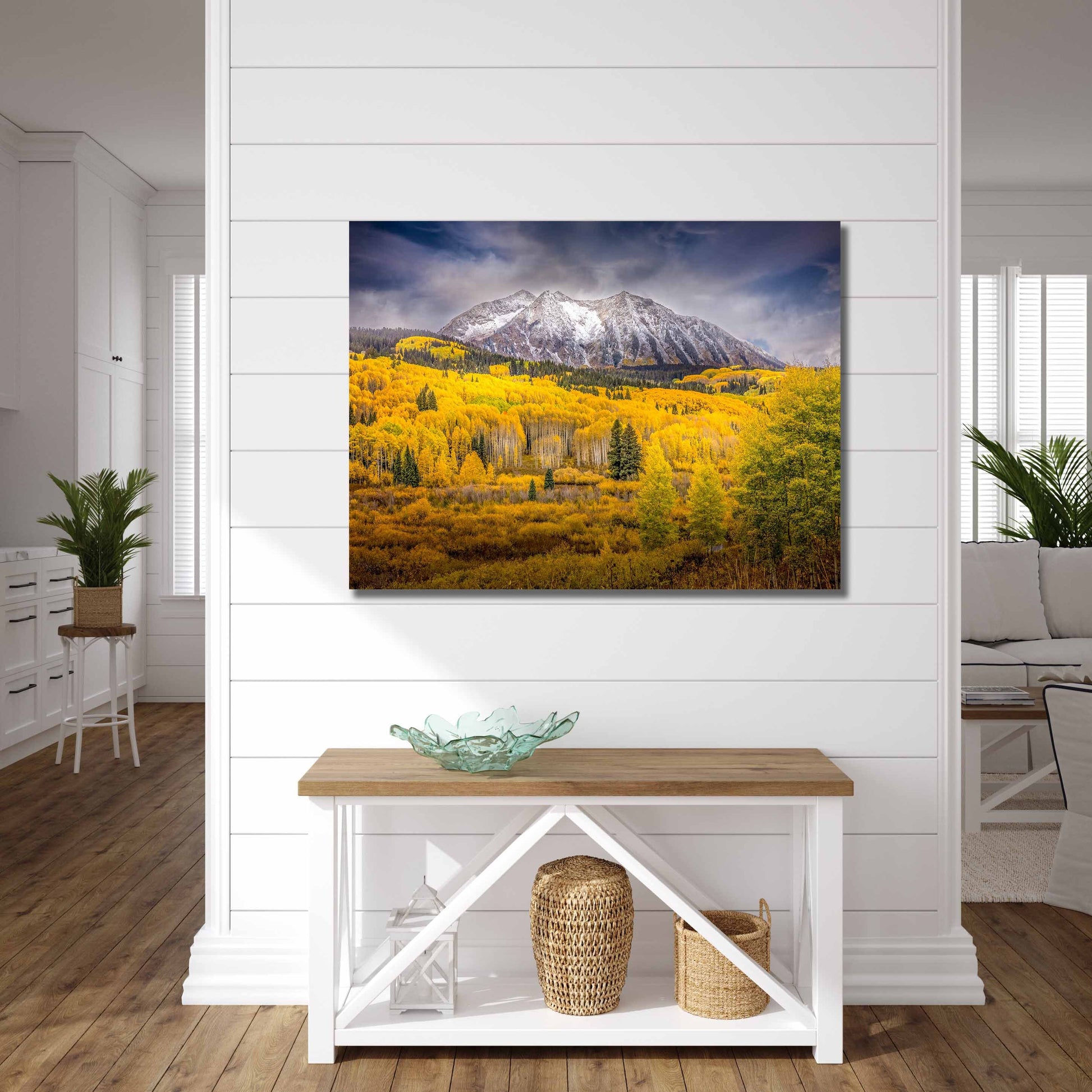 Colorado Autumn Aspens Art, Crested Butte Mountain Photo Landscape Print, Kebler Pass Nature Canvas Scenery, Rocky Mountain Large Wall Art