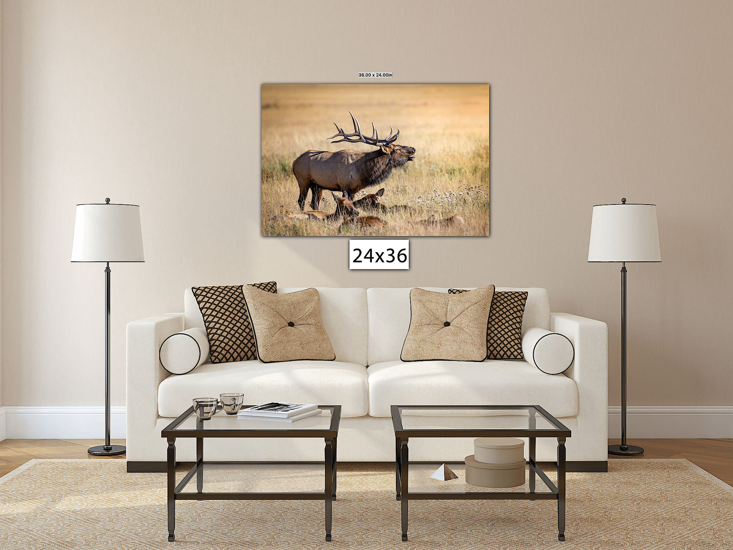 Bull Elk Bugling, Wildlife Wall Canvas, Rocky Mountain National Park, Colorado Canvas Art Prints, Original Elk Photography, Made in the USA